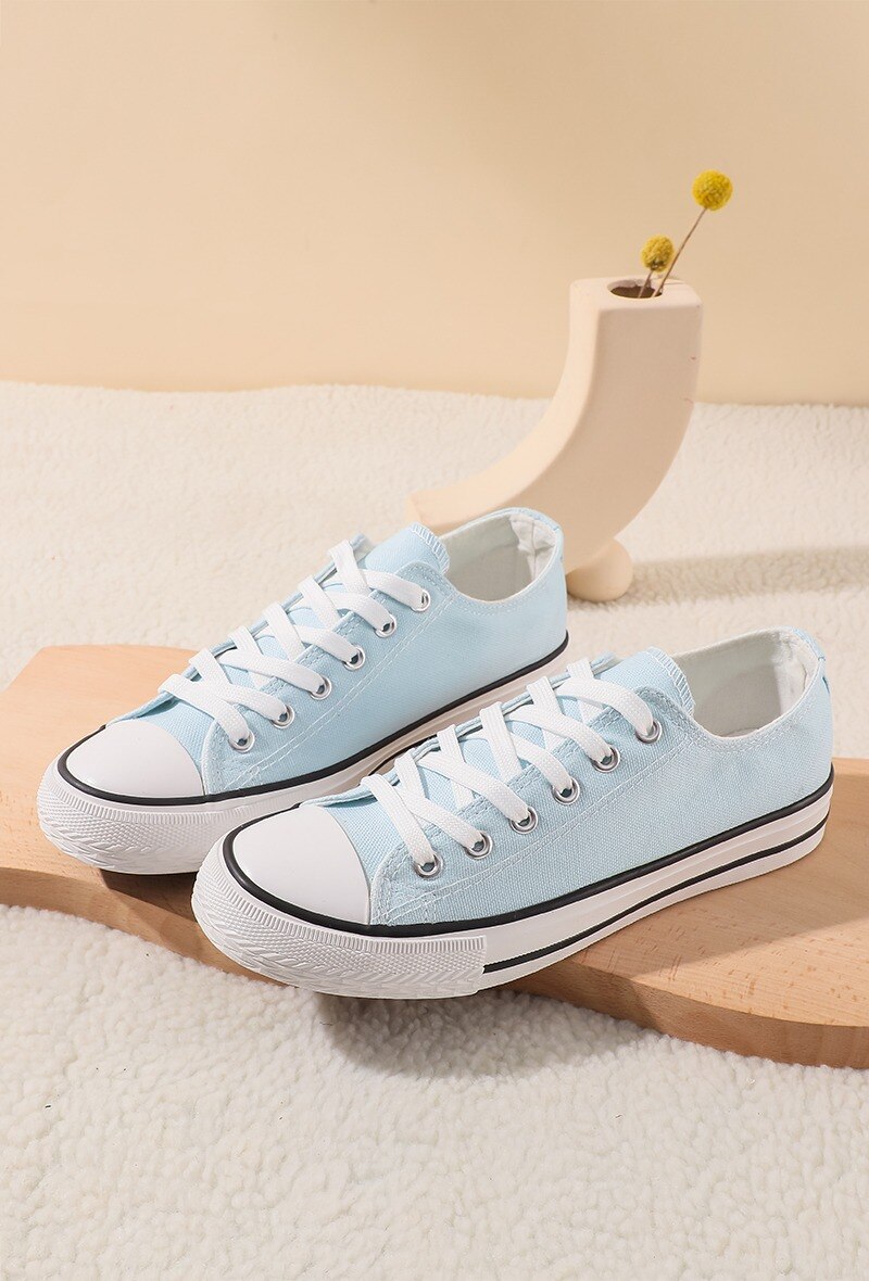 Grossiste EMAGINE (Rock and Joy) - Basket toile classique femme - Nuances Bleue
