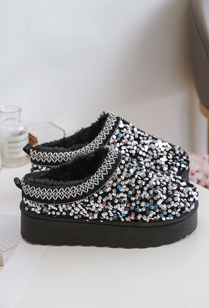 Grossiste EMAGINE (Rock and Joy) - CHAUSSONS FEMME A PAILLETTE
