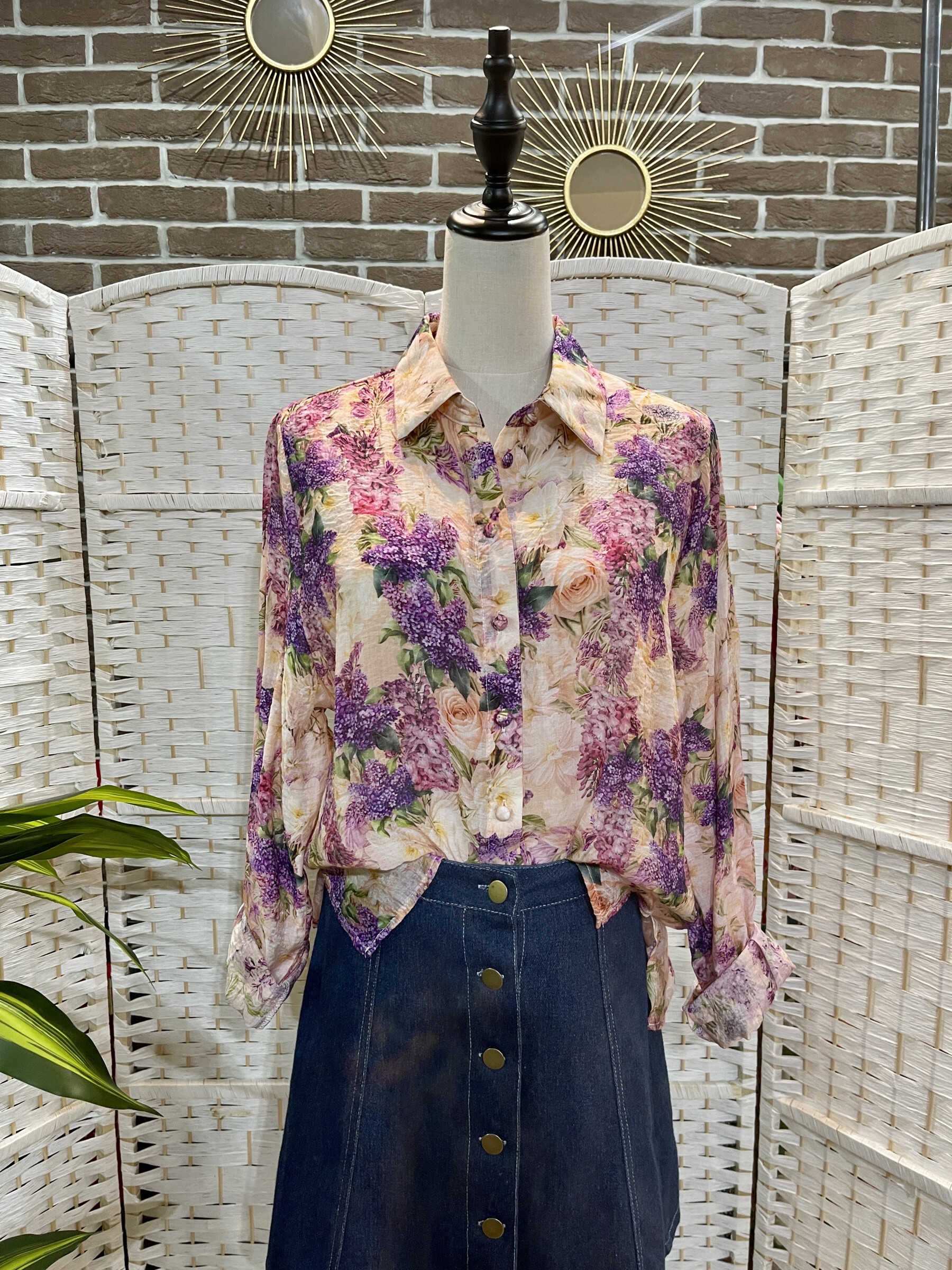 Grossiste Emi Jo - CHEMISE LAVANDE