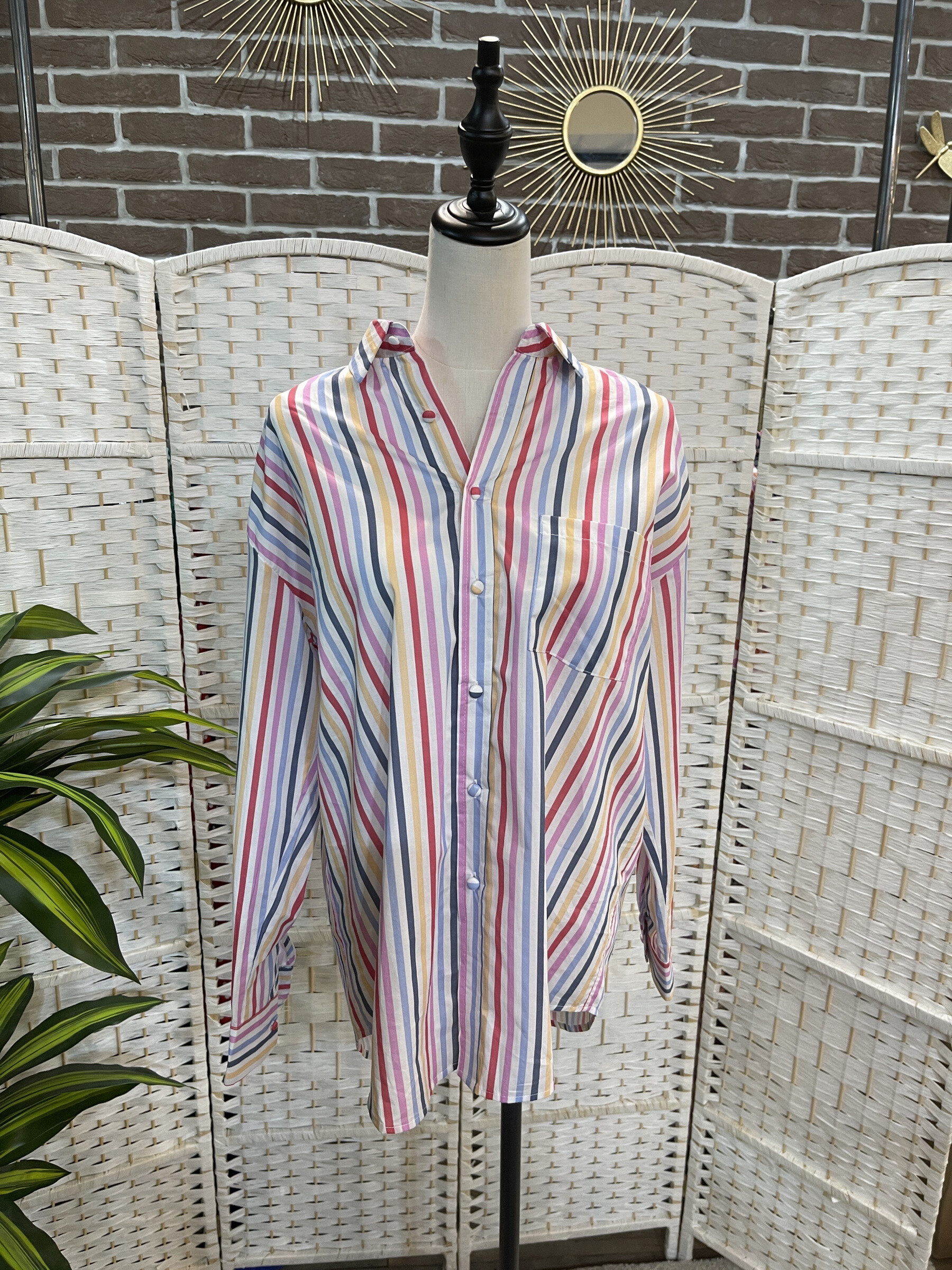 Grossiste Emi Jo - CHEMISE ARC EN CIEL