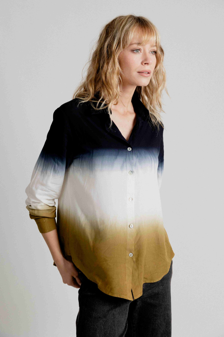 Wholesaler EMILIE K PRET A PORTER - Tri-color tye&dye shirt
