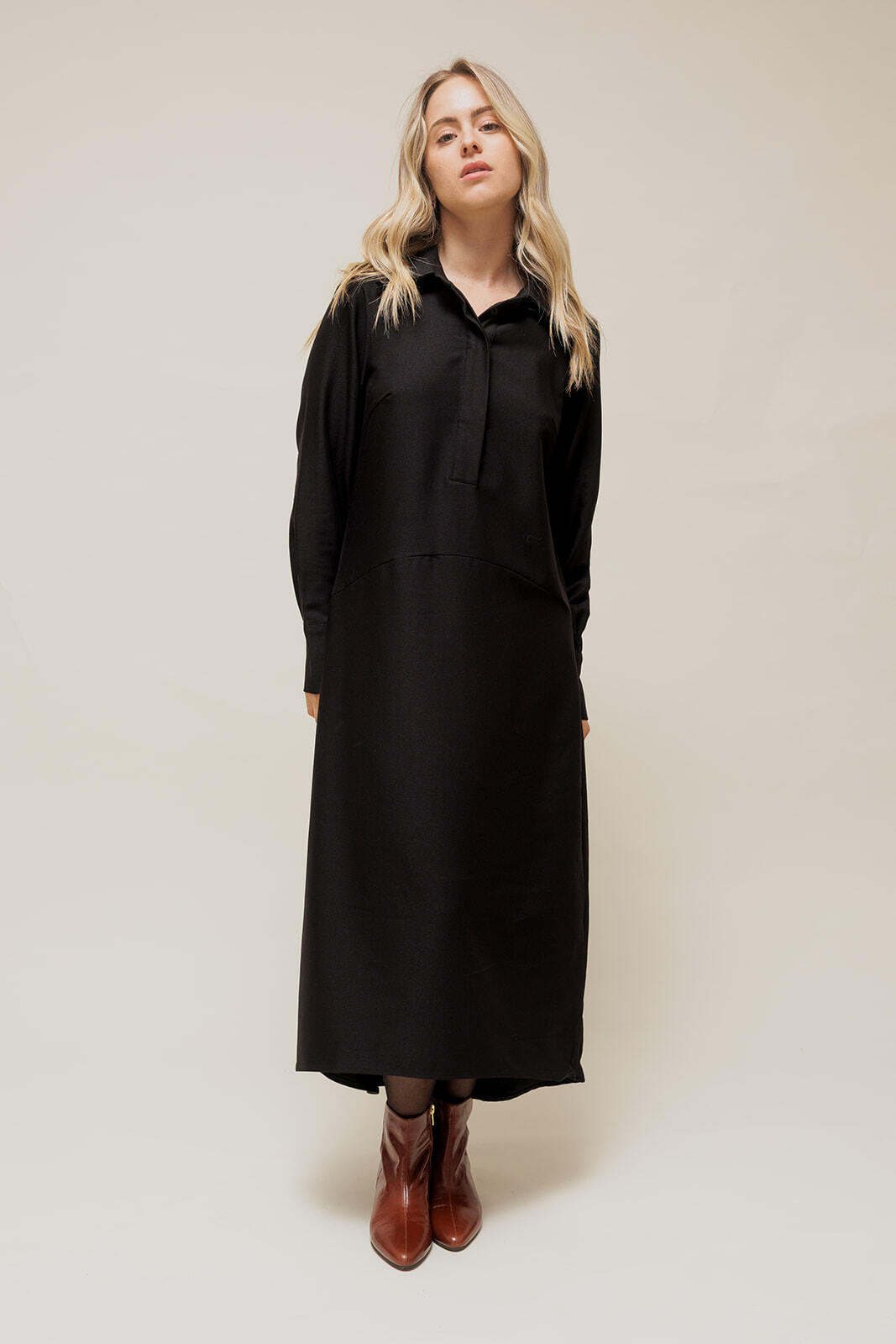 Grossiste EMILIE K PRET A PORTER - SORIANA - Robe Longue e Esprit Chemise