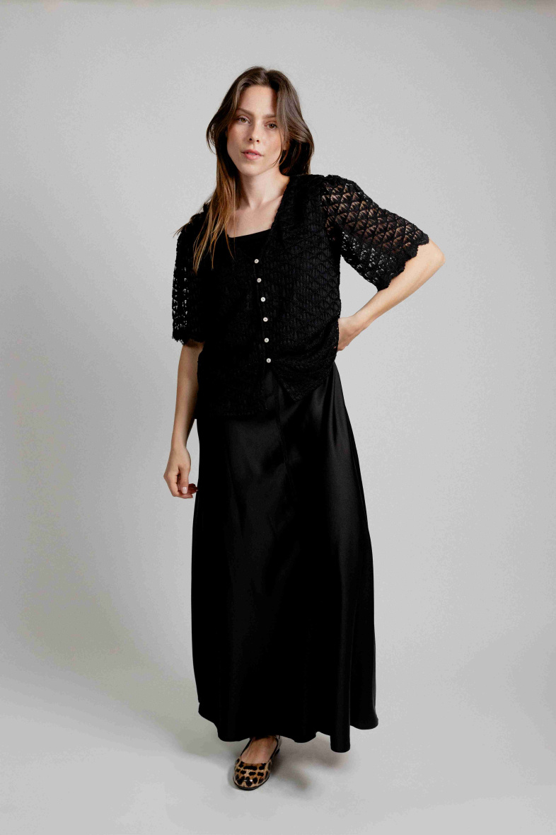 Wholesaler EMILIE K PRET A PORTER - Long flowing flared skirt