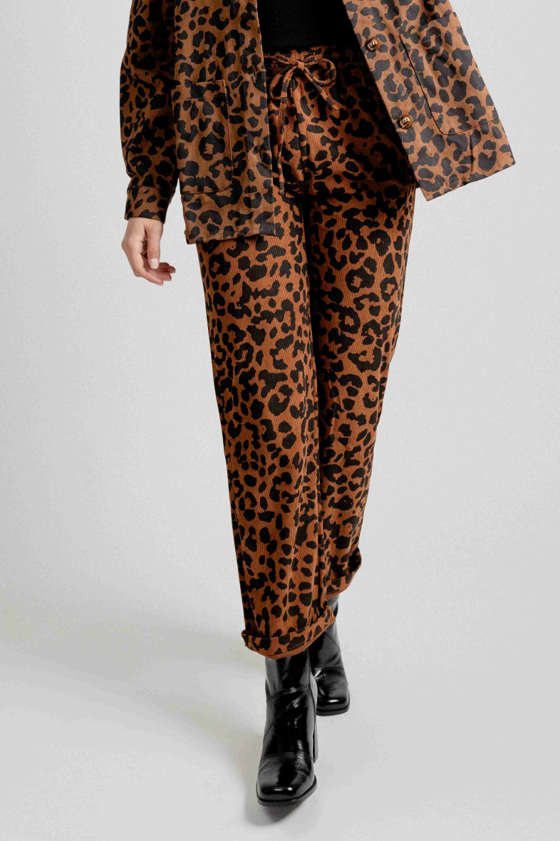 Wholesaler EMILIE K PRET A PORTER - Leopard print pants