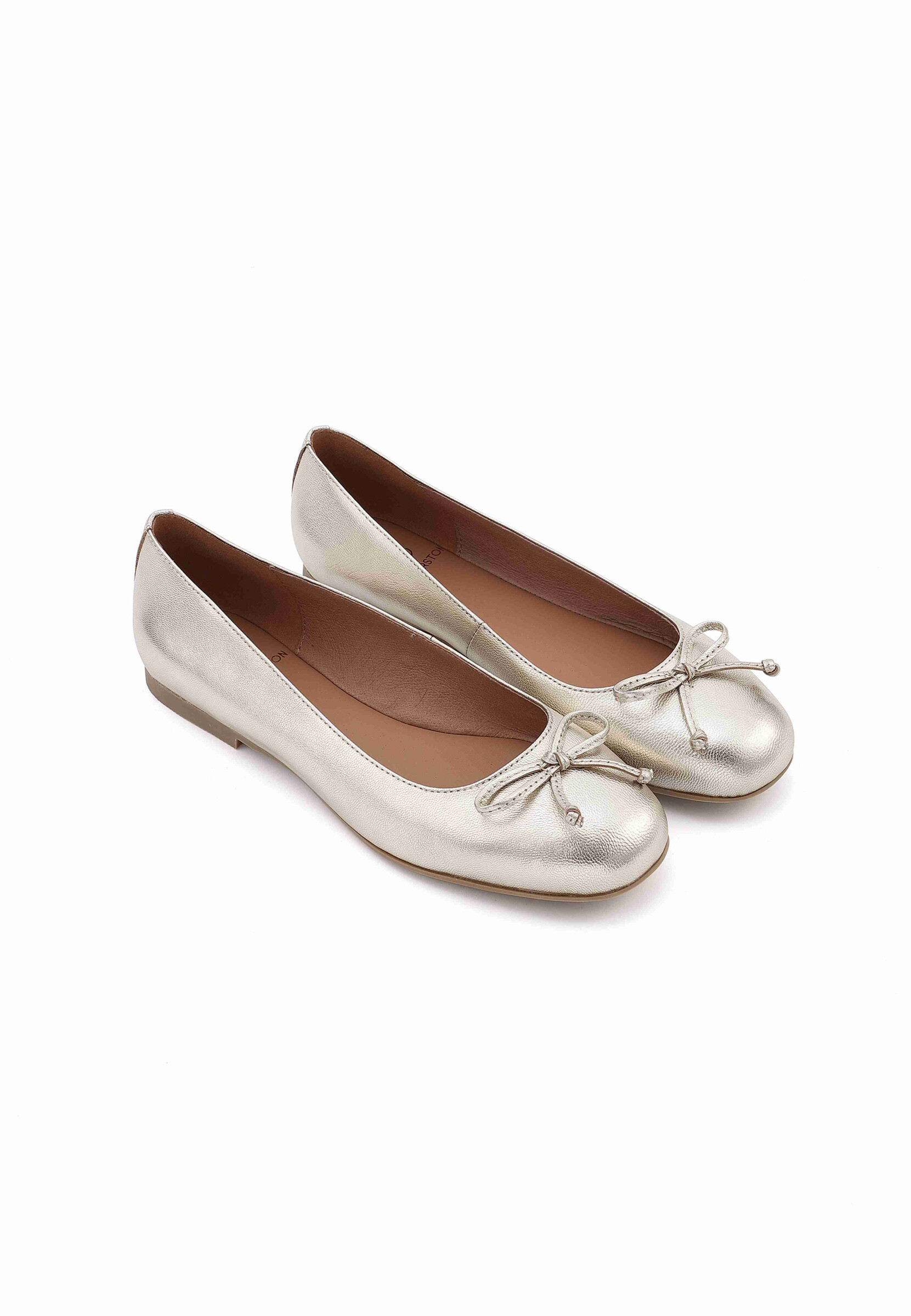 Wholesaler EMILIE KARSTON - Classic leather juline ballerina with decorative knot