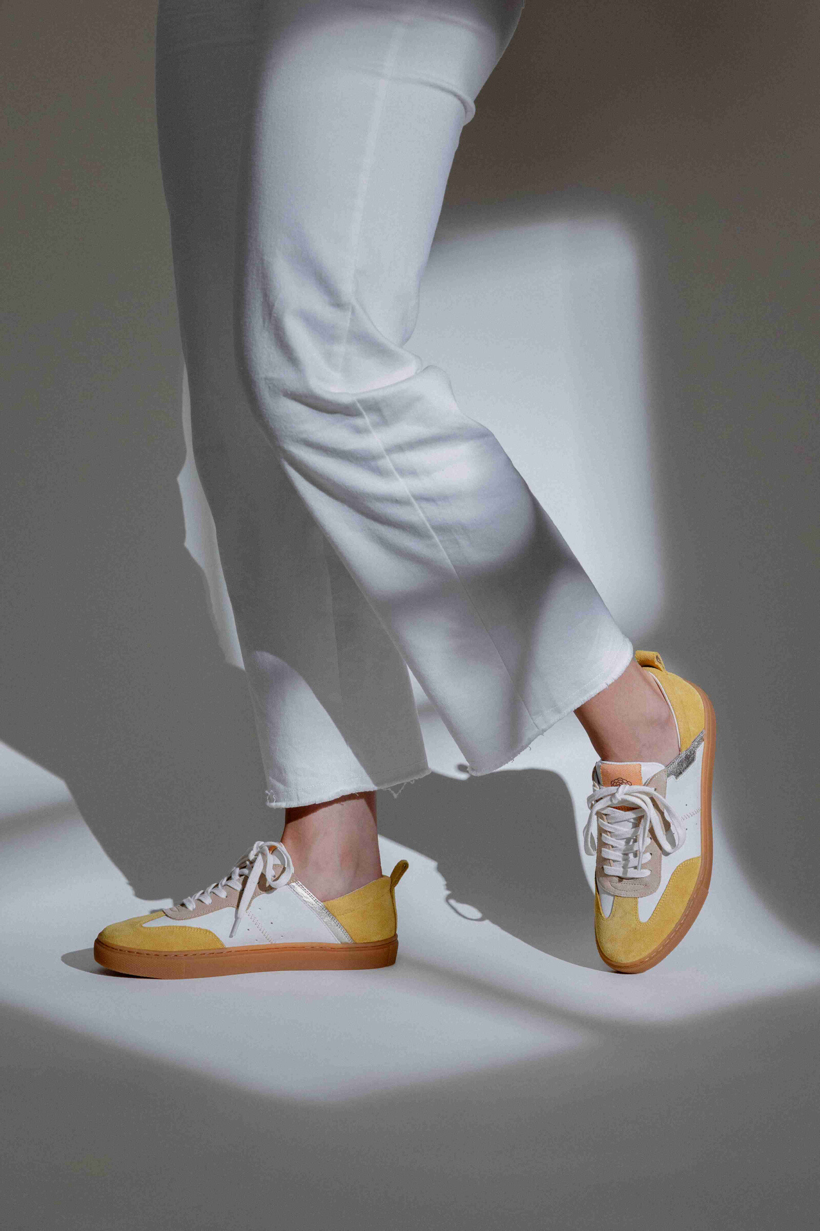 Mayorista EMILIE KARSTON - Zapatillas de deporte de lubina en cuero bi-material con cordones