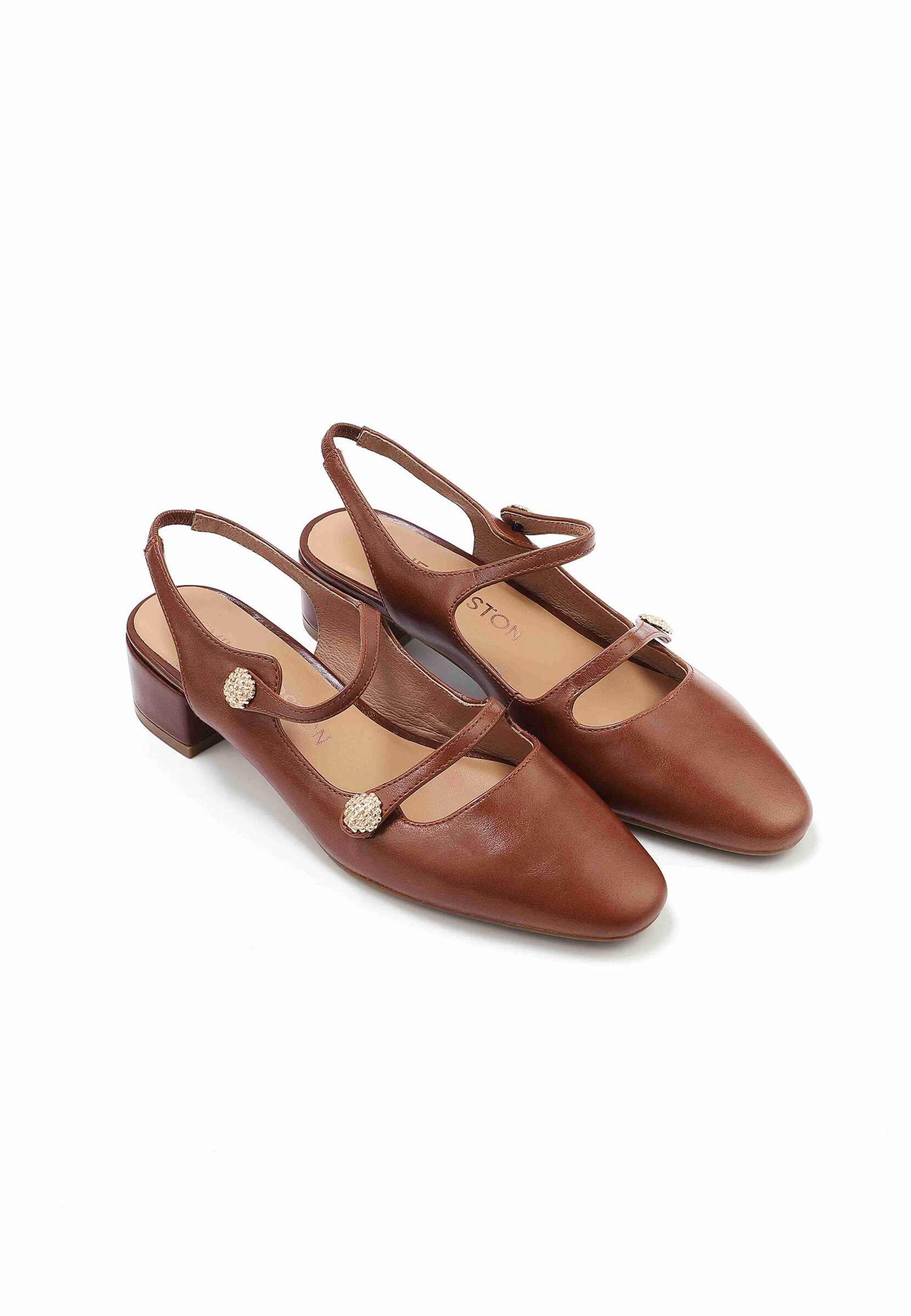 Grossiste EMILIE KARSTON - Mia – Escarpin en cuir à brides croisées et petit talon