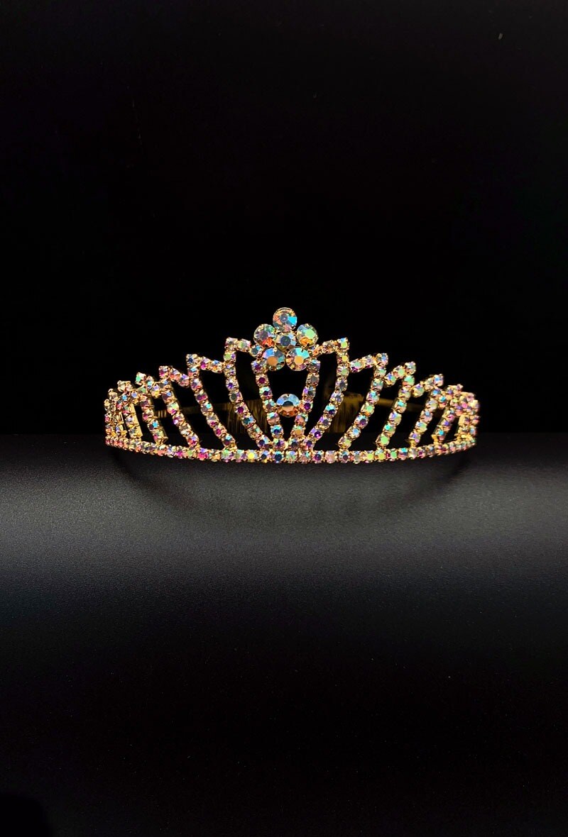 Großhändler Emily - Kristall-Diadem/Krone mit Kamm