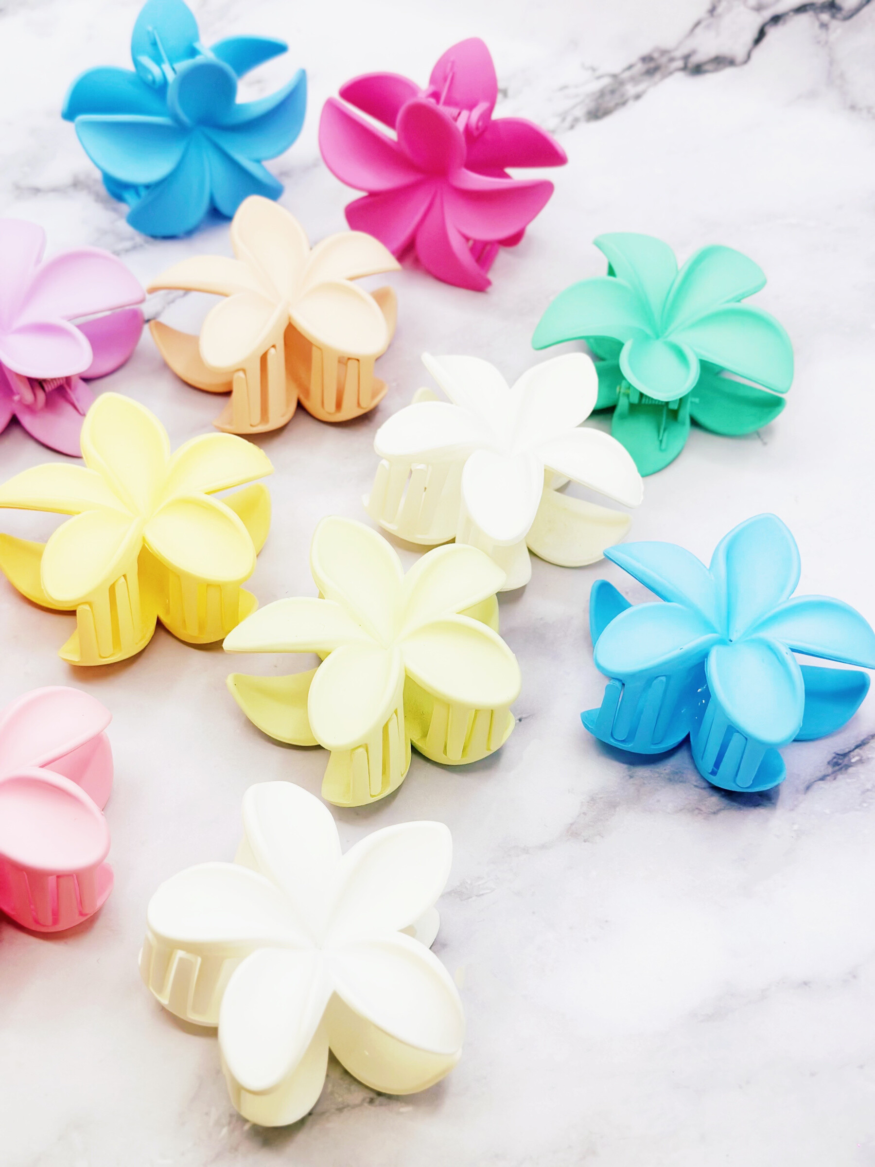 Wholesaler Emily - Hair Clips Flowers Gradient Color