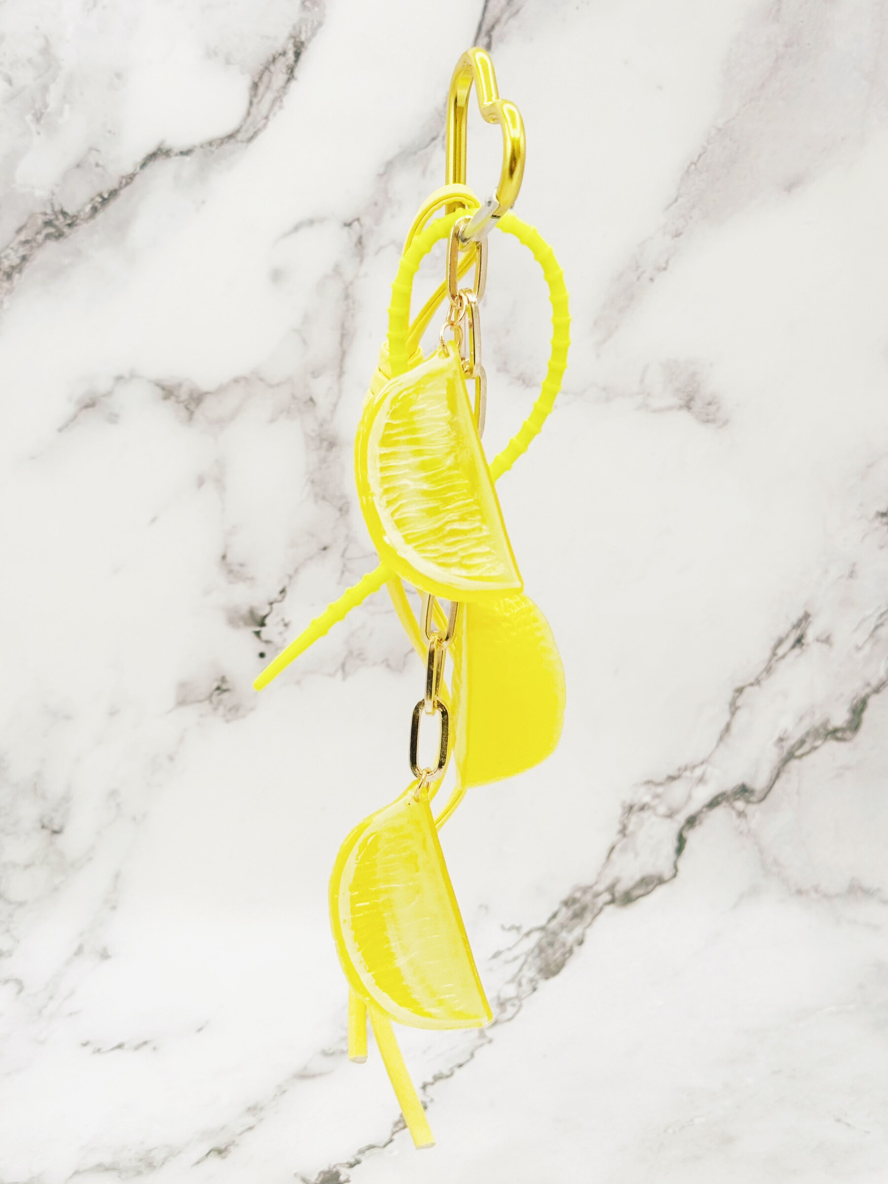 Grossiste Emily - Accessoire Sac/Porte Clés Couleur Citrons