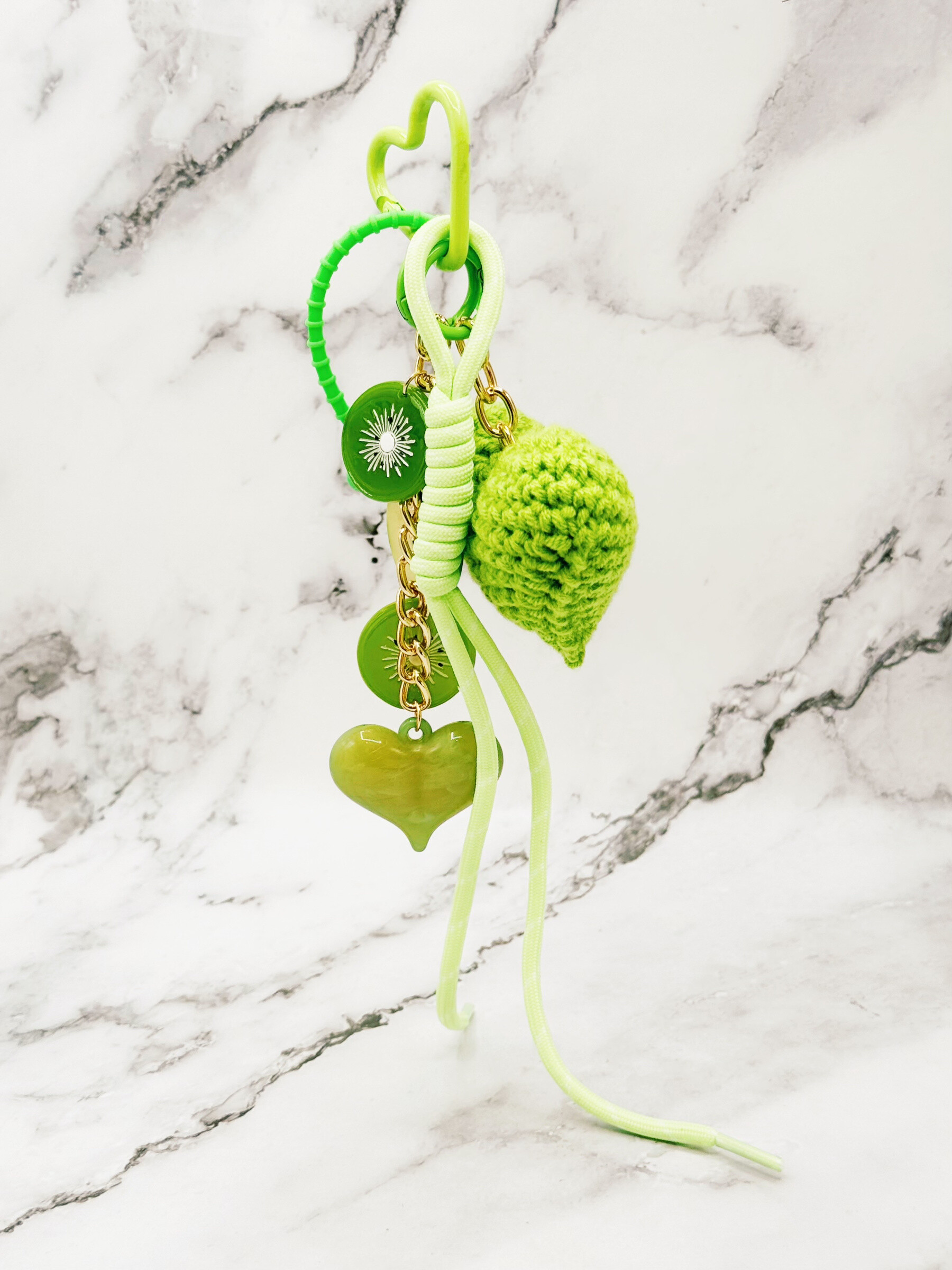 Grossiste Emily - Accessoire Sac/Porte Clés Couleur Kiwi