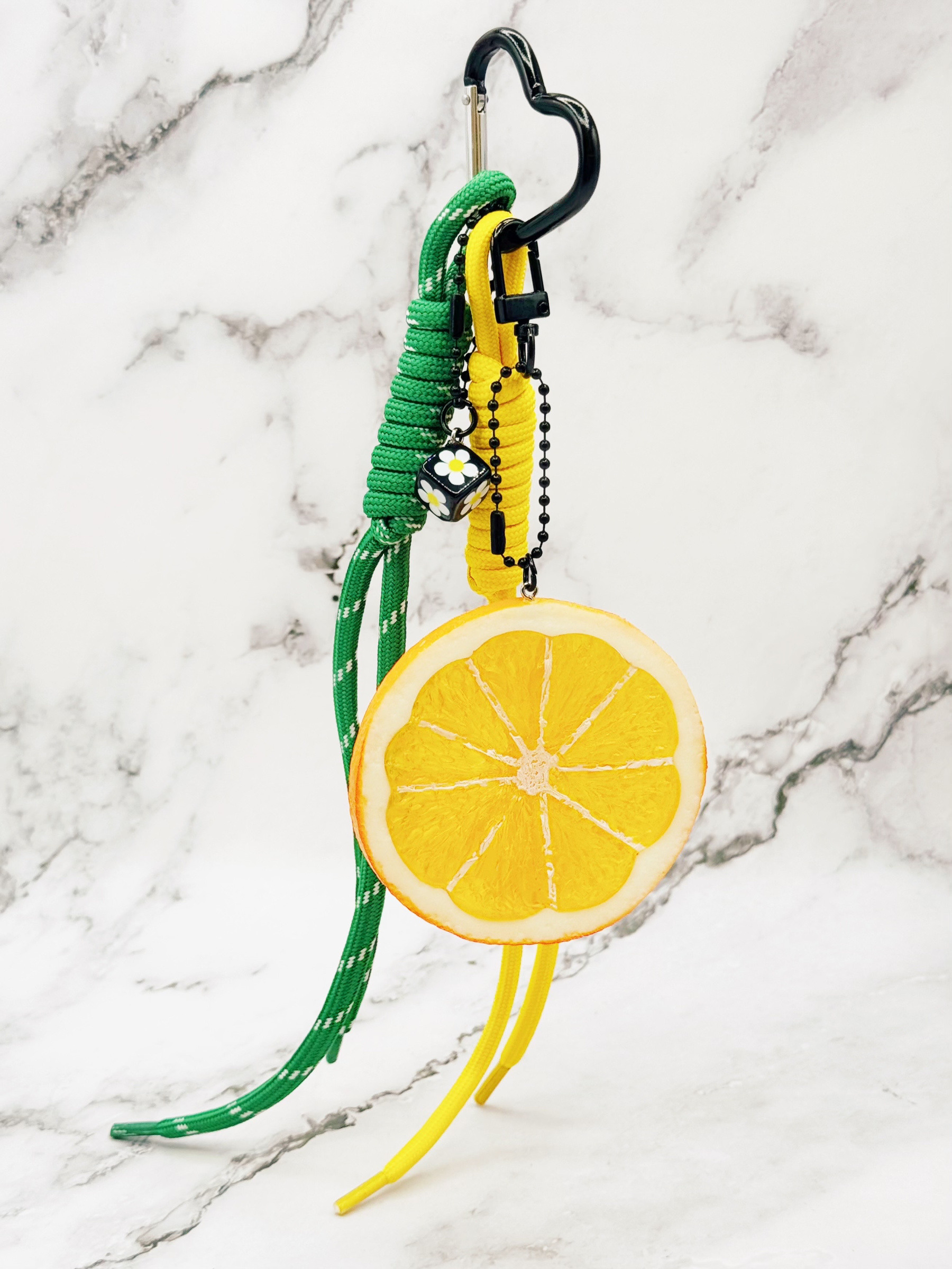 Wholesaler Emily - Lemon-Colored Bag/Keychain Accessory
