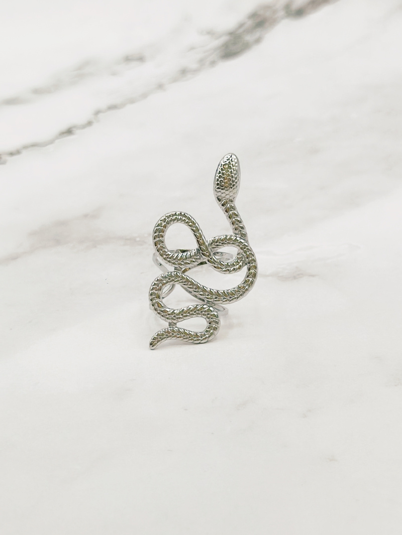 Mayorista Emily - Anillo de Serpiente de Acero Inoxidable