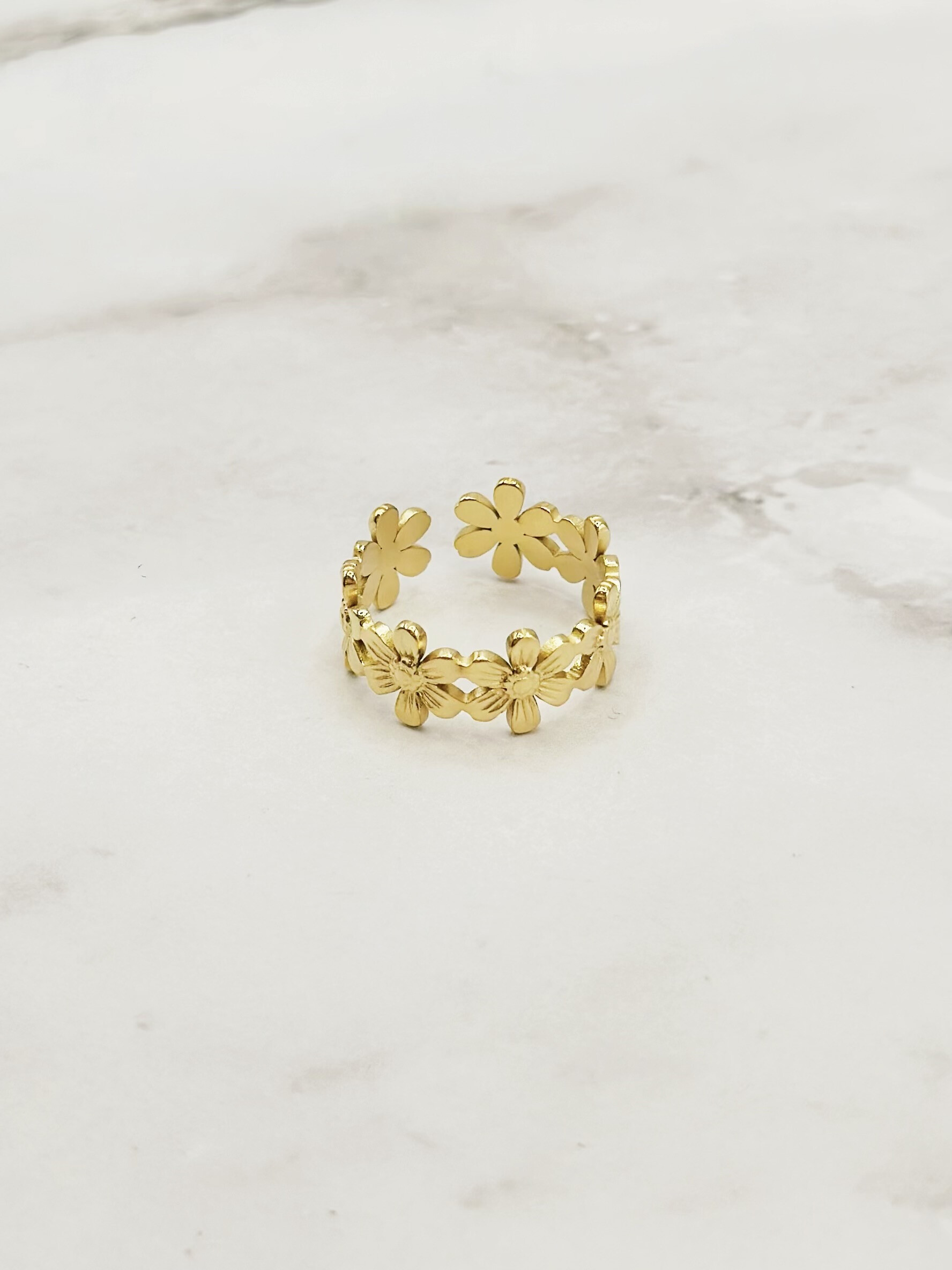 Mayorista Emily - Anillo ajustable de acero inoxidable para niños Gato