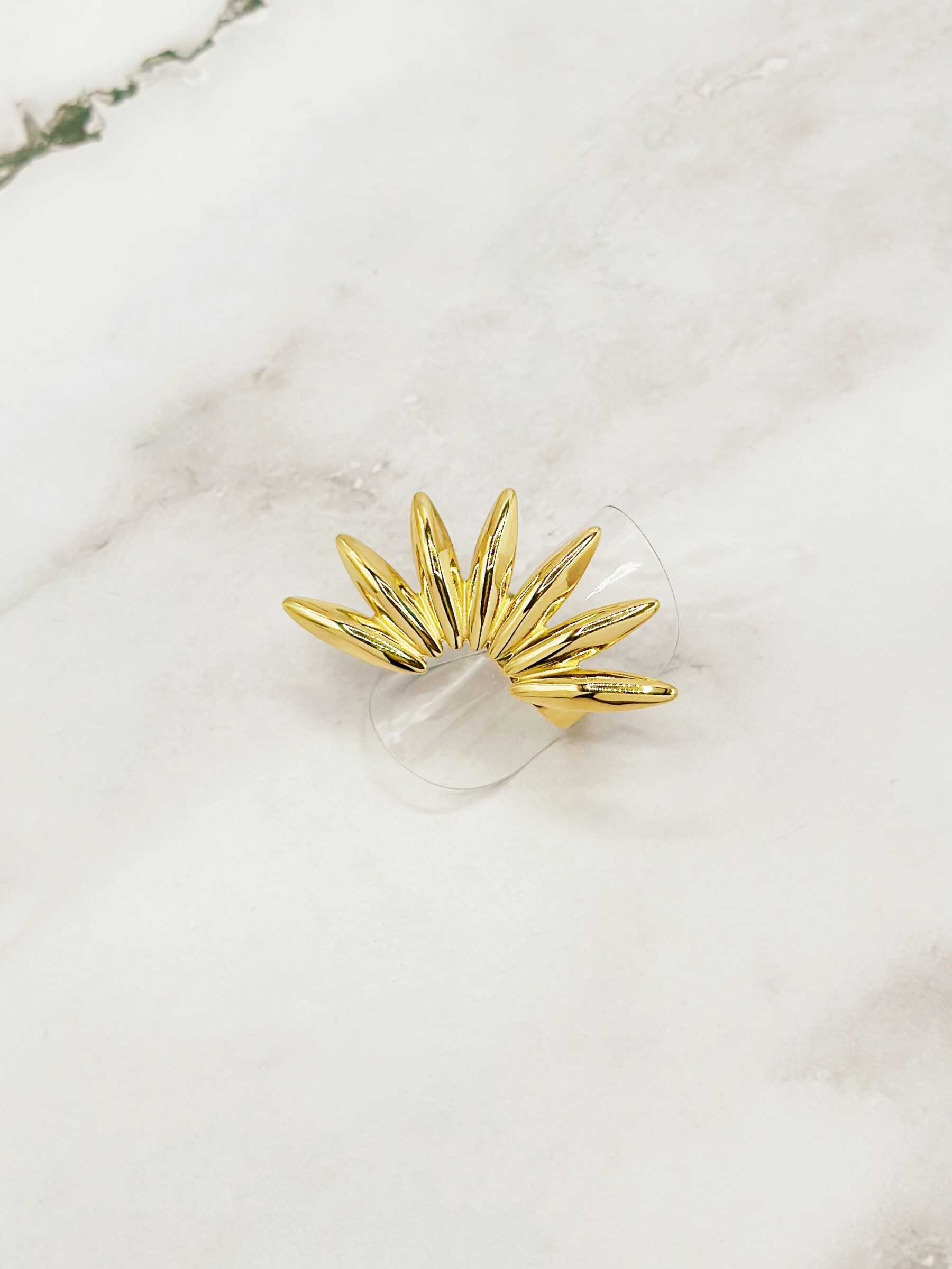 Grossiste Emily - Bague en acier inoxydable Demi Soleil