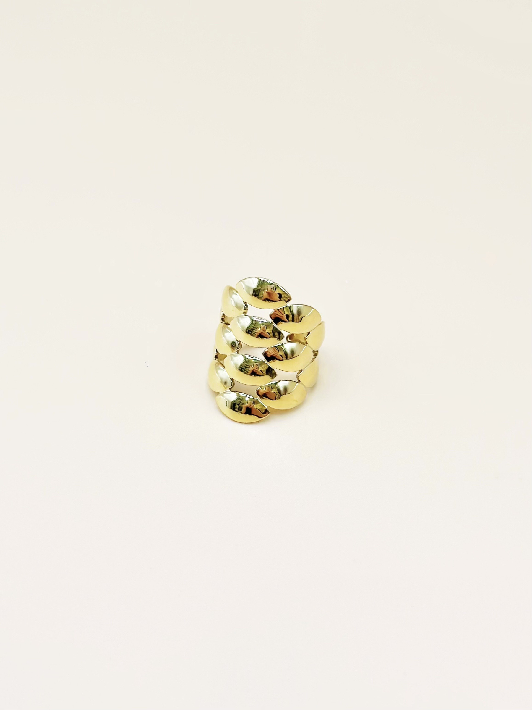 Grossiste Emily - Bague ajustable en acier inoxydable Maillons