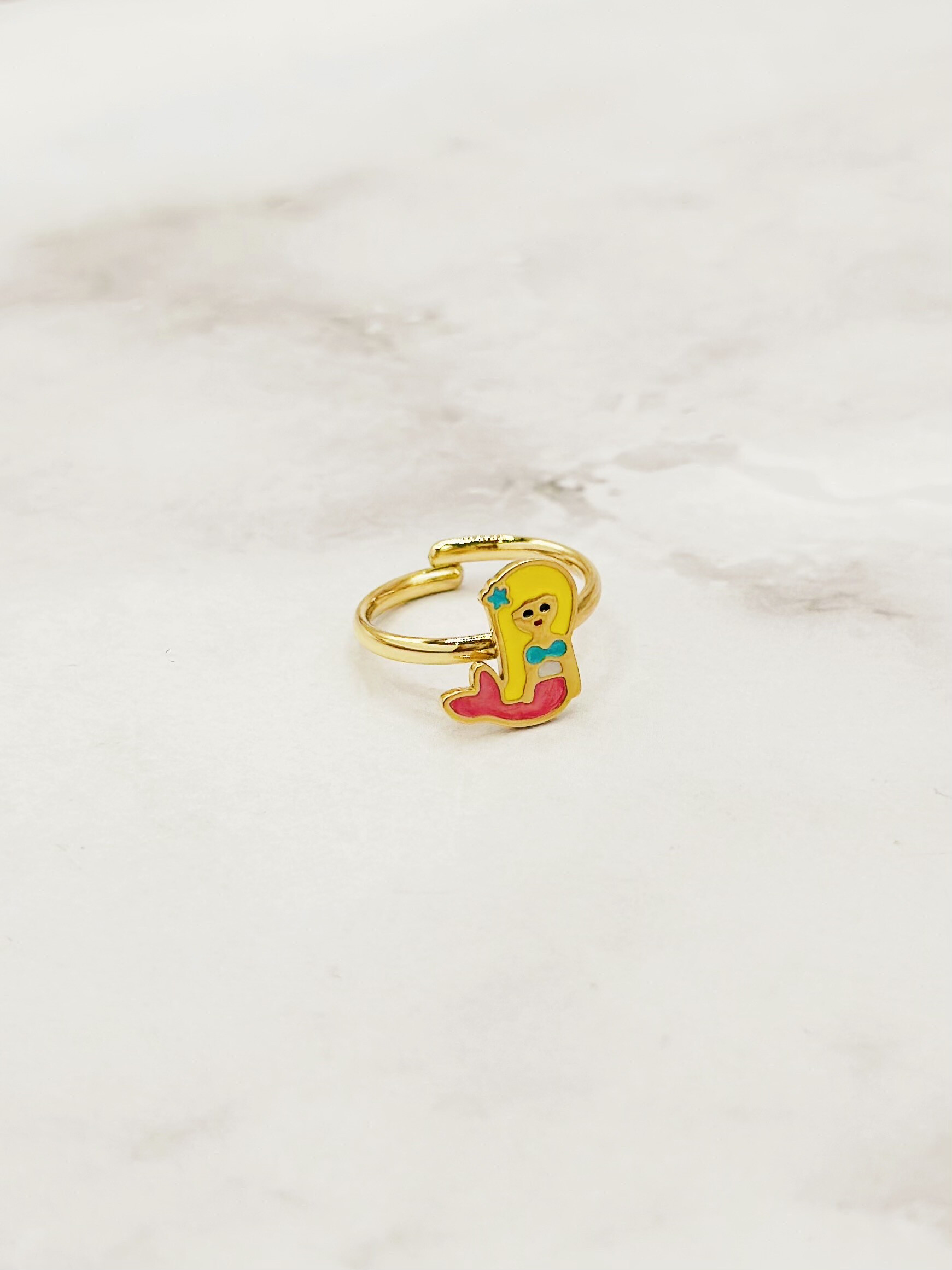 Wholesaler Emily - Adjustable stainless steel ring for children Cat