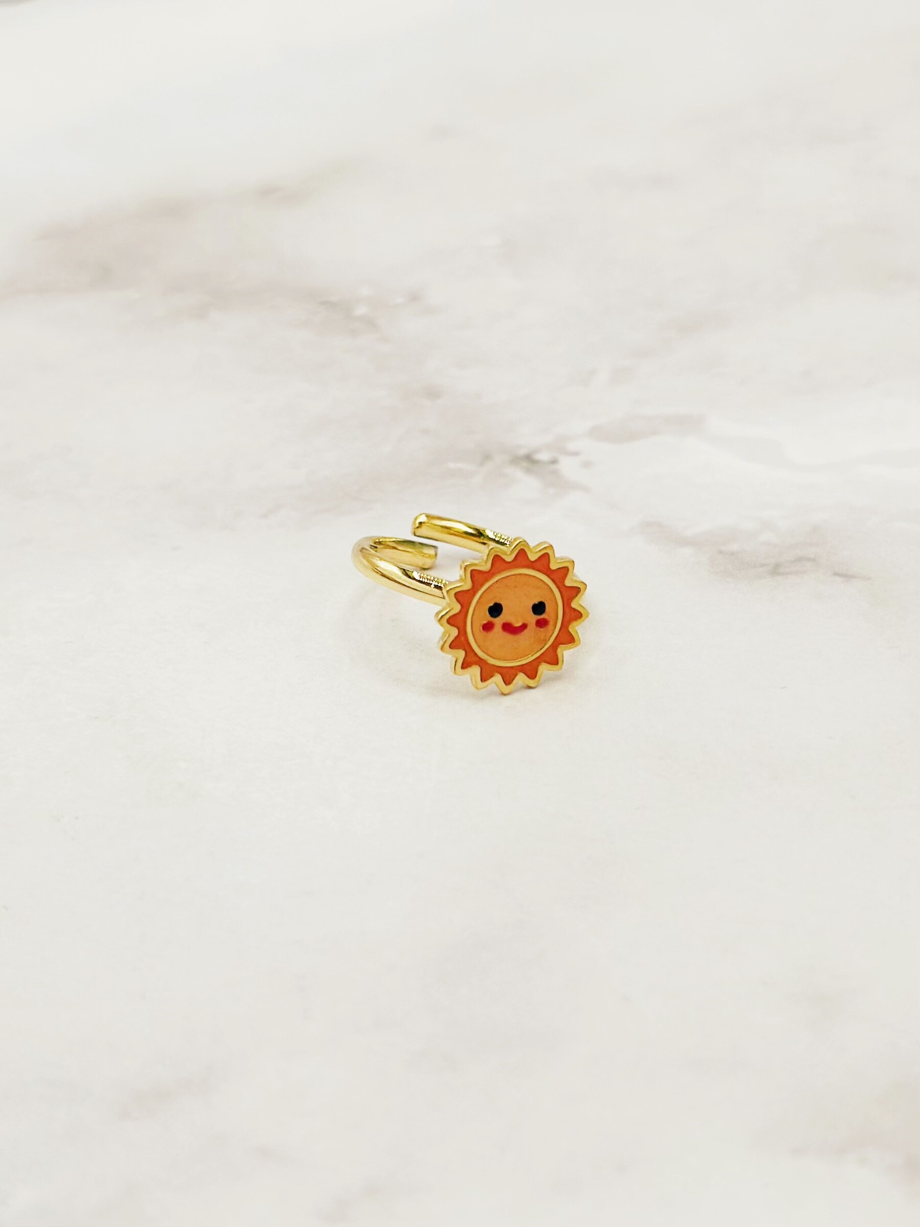 Wholesaler Emily - Adjustable stainless steel ring for children Cat