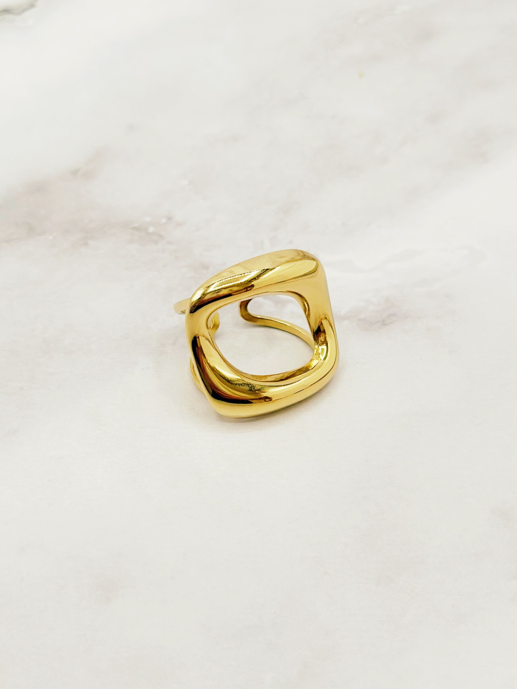 Wholesaler Emily - Heart adjustable stainless steel ring