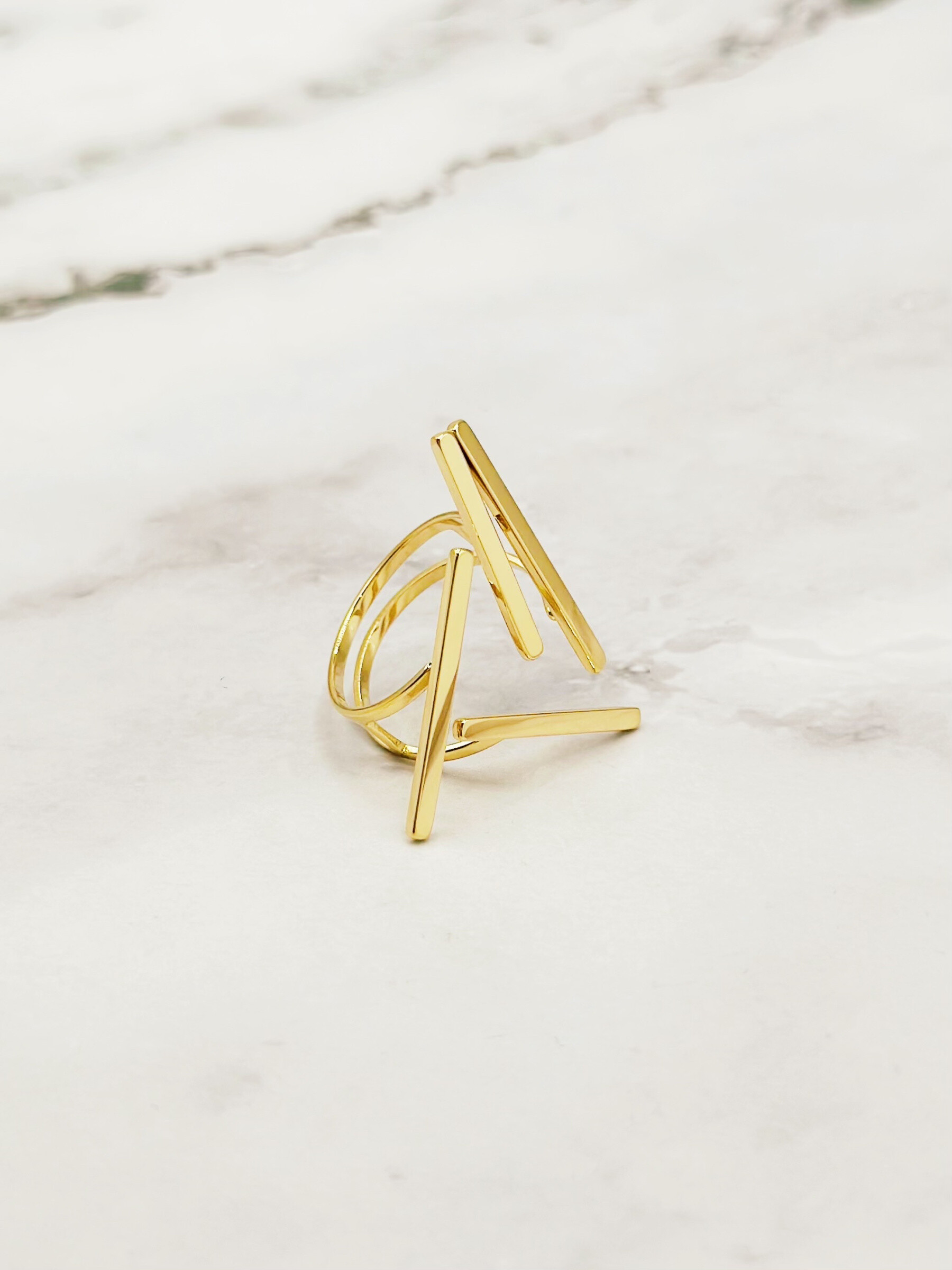 Grossiste Emily - Bague en acier inoxydable ajustable Minimaliste