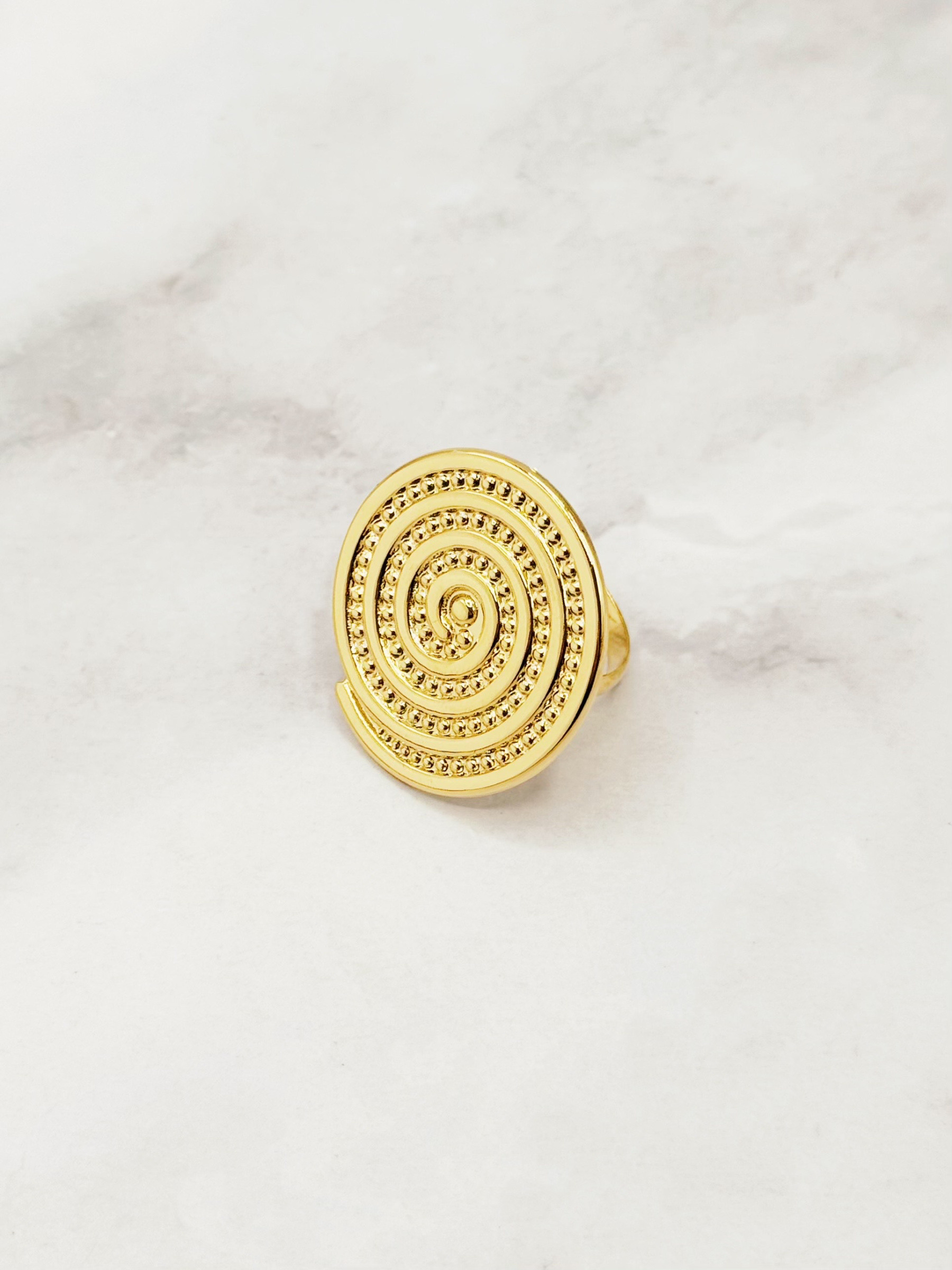 Wholesaler Emily - Adjustable Spiral Stainless Steel Ring