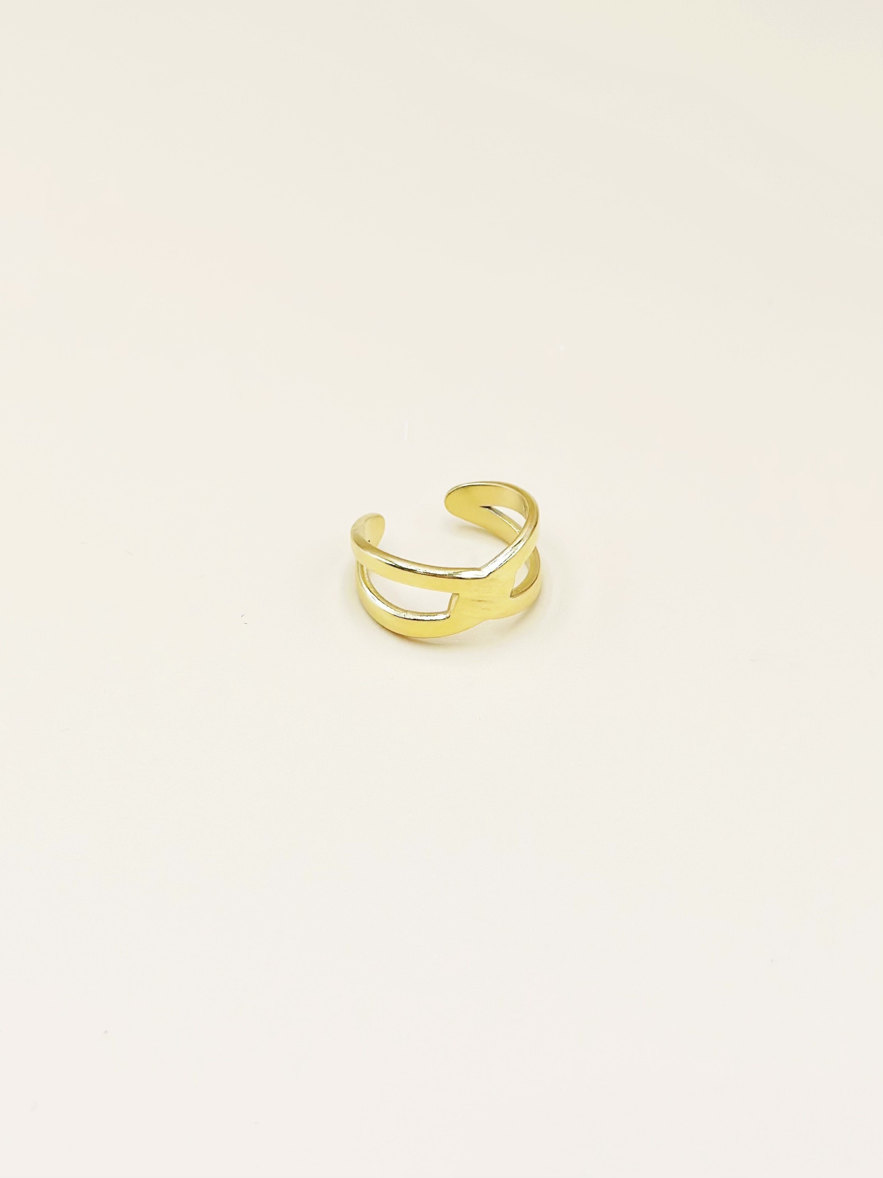 Grossiste Emily - Bague ajustable en acier inoxydable