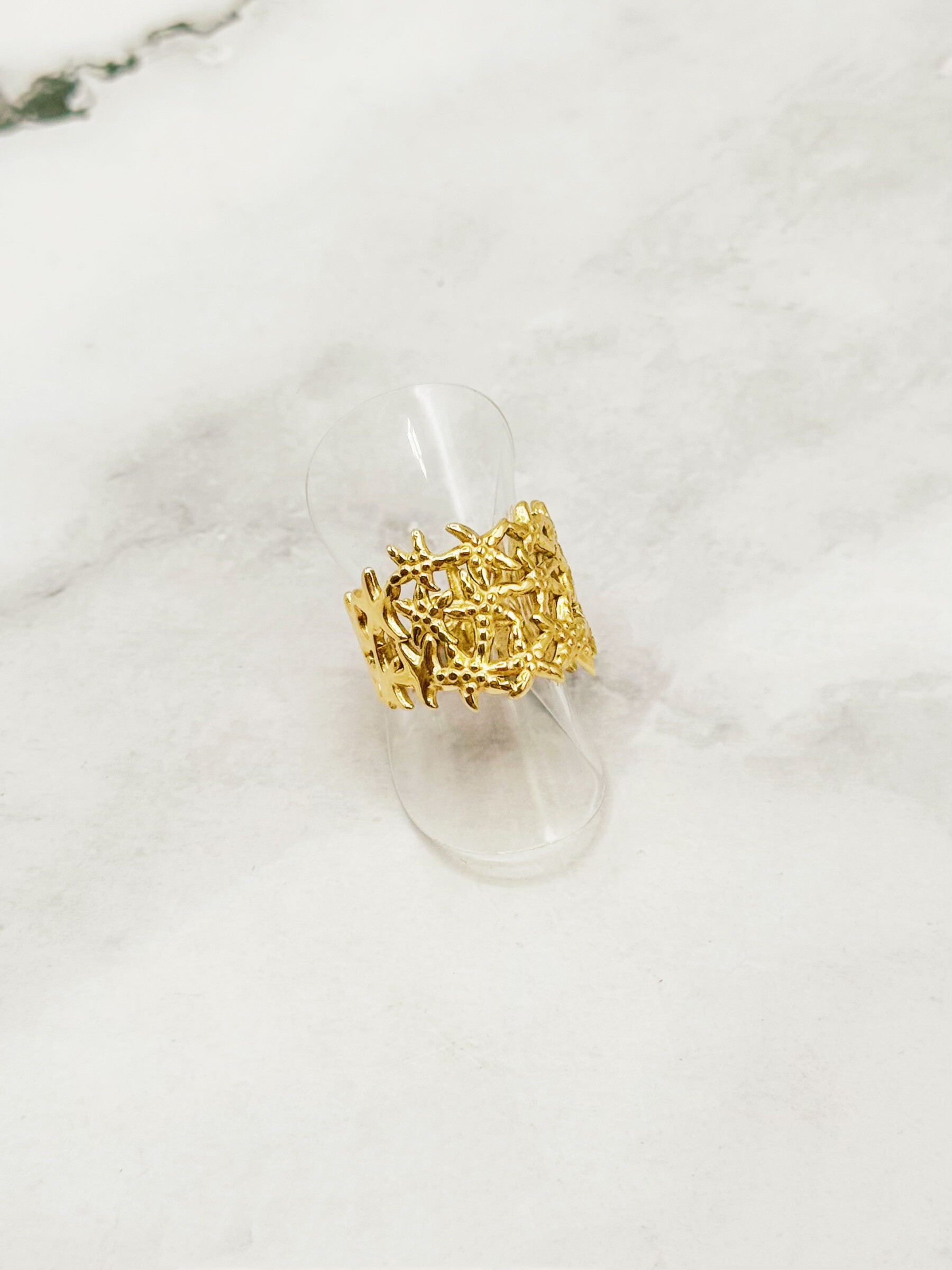 Wholesaler Emily - Heart adjustable stainless steel ring