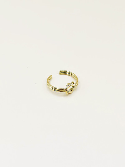 Mayorista Emily - Anillo ajustable de nudo en acero inoxidable dorado Mayorista Emily - Anillo ajustable de nudo en acero inoxidable dorado
