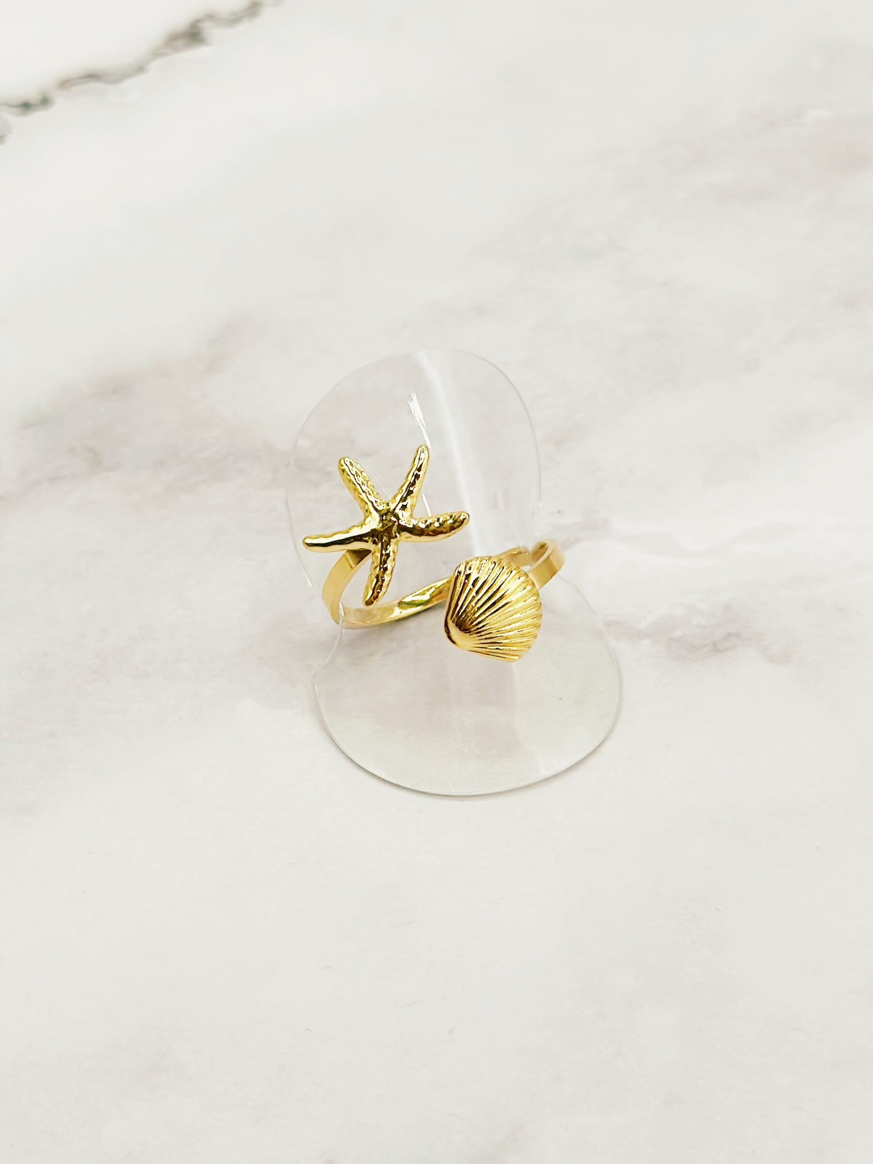 Mayorista Emily - Anillo de acero inoxidable ajustable con forma de corazón