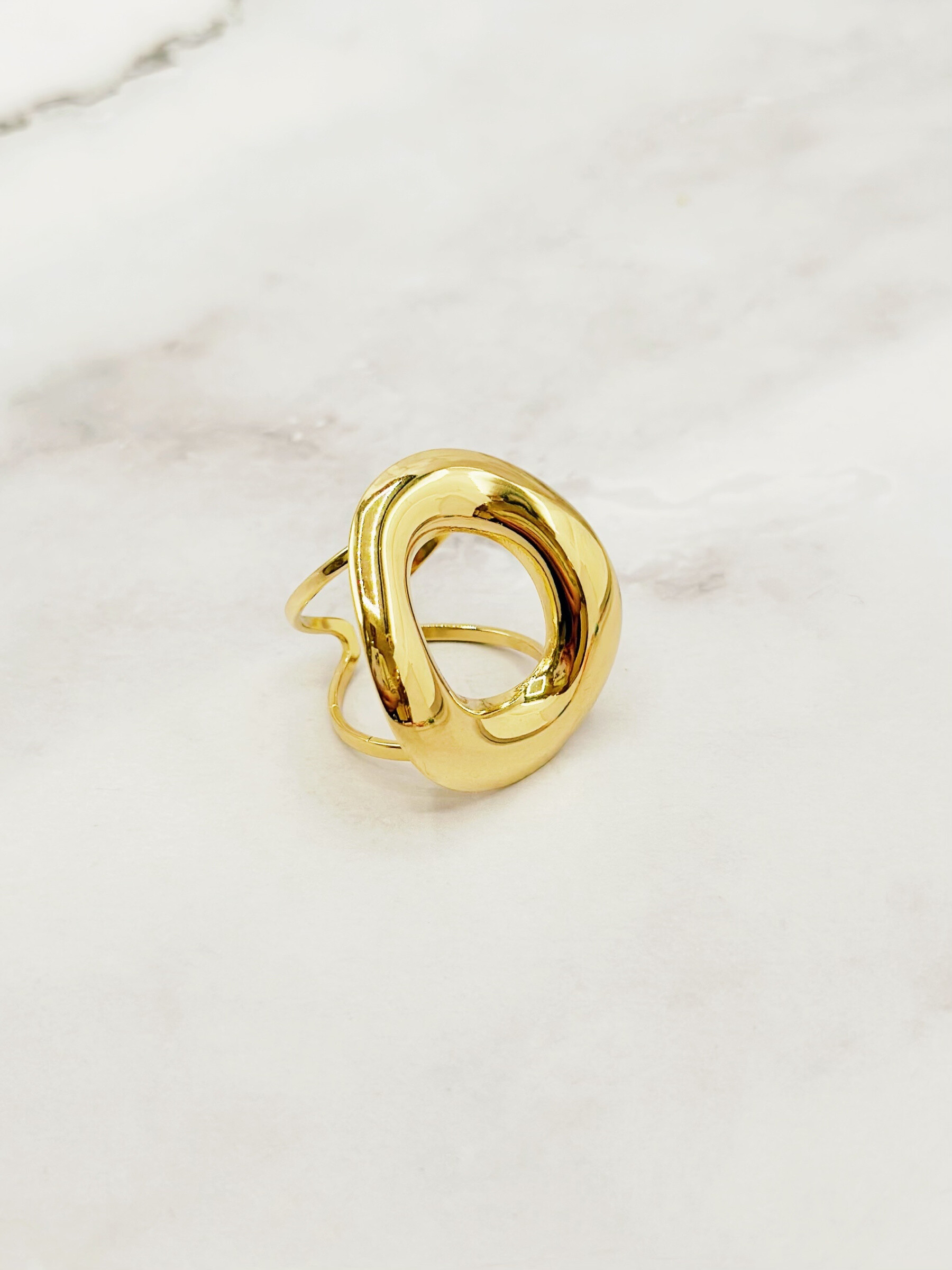 Wholesaler Emily - Heart adjustable stainless steel ring