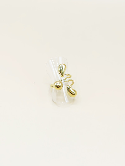 Mayorista Emily - Anillo ajustable de acero inoxidable dorado Orgánico Mayorista Emily - Anillo ajustable de acero inoxidable dorado Orgánico