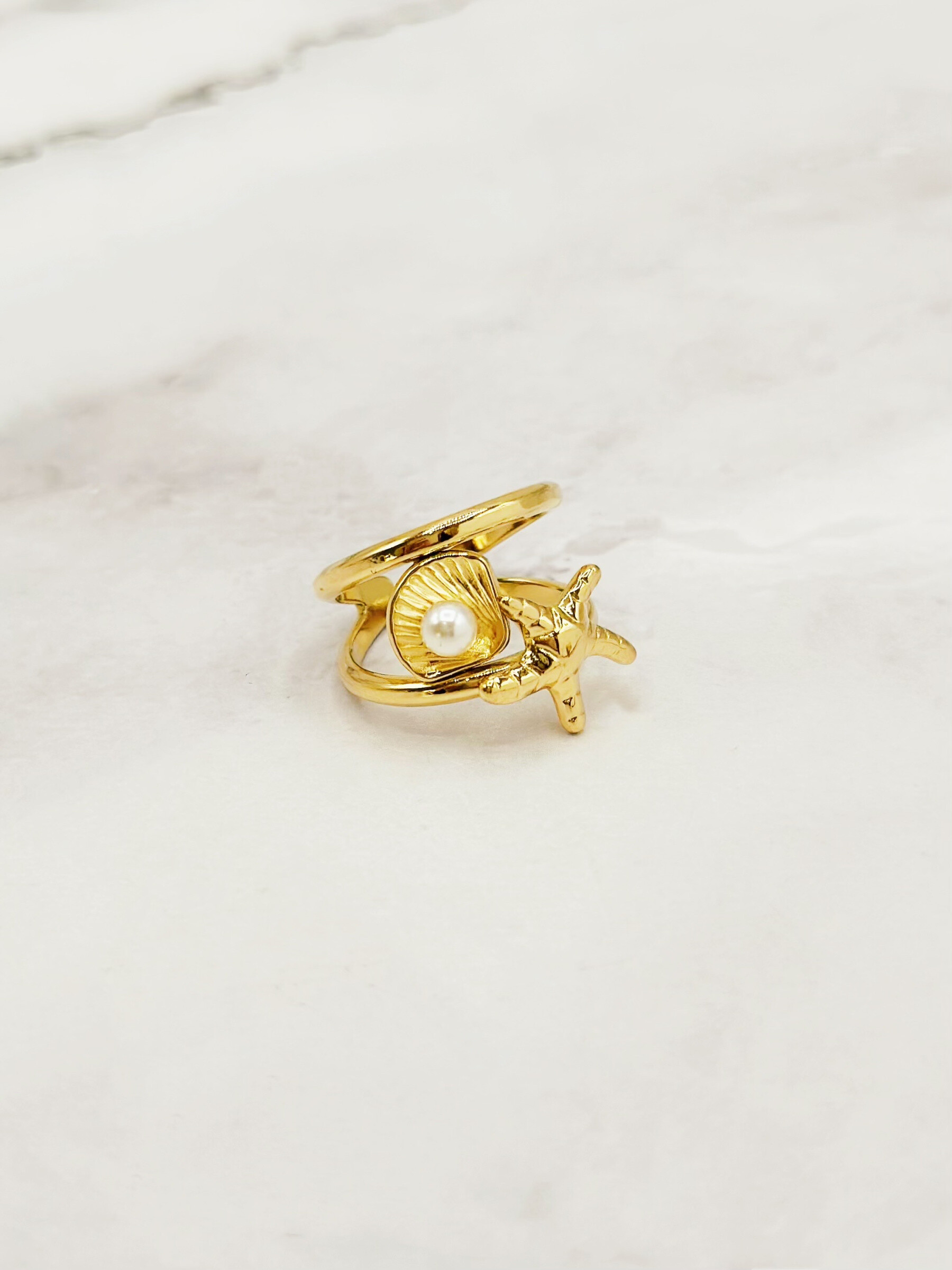 Mayorista Emily - Anillo de acero inoxidable ajustable con forma de corazón