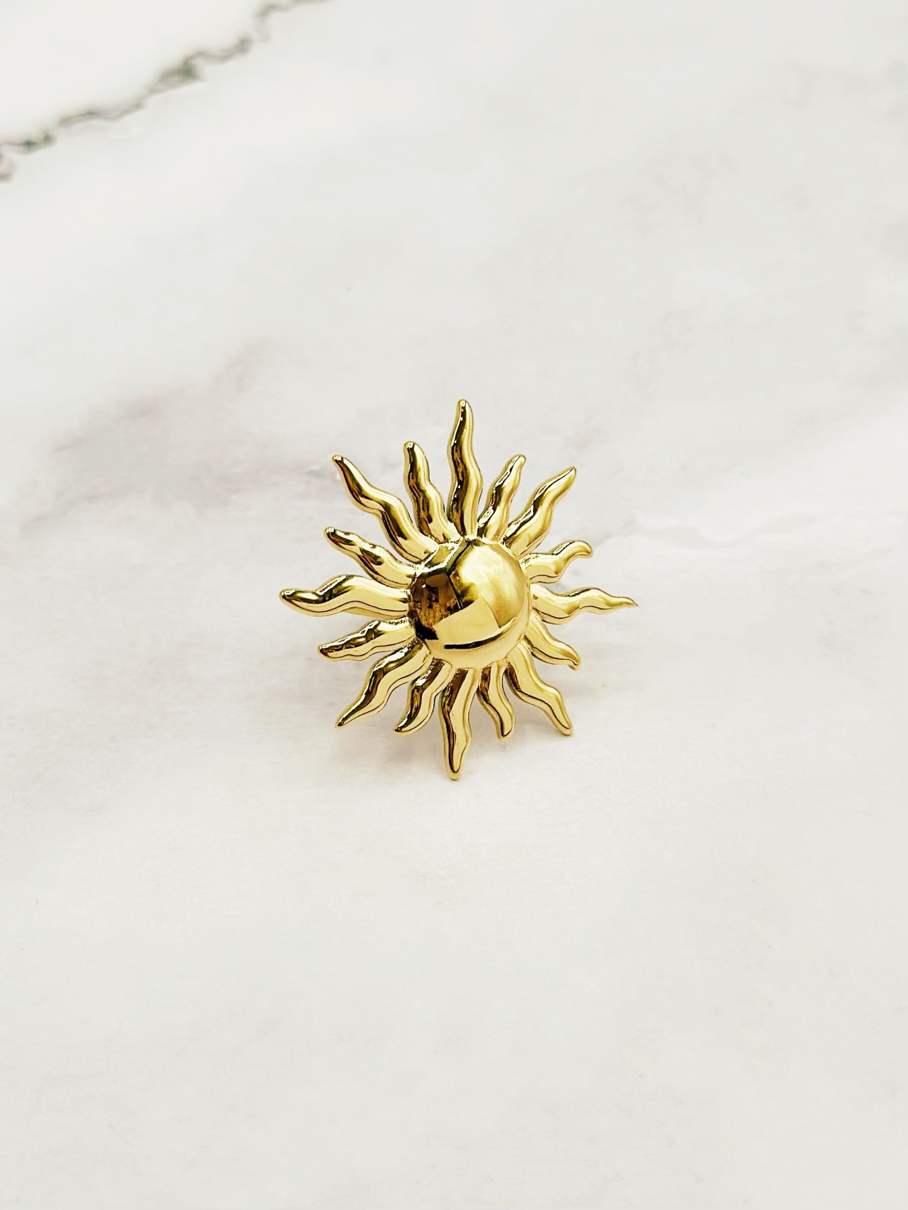 Mayorista Emily - Anillo de acero inoxidable ajustable con forma de corazón