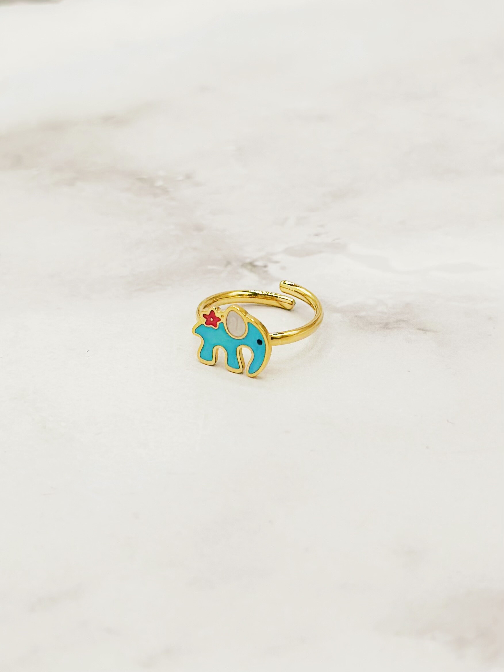 Wholesaler Emily - Adjustable stainless steel ring for children Cat