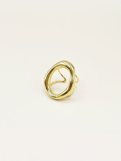 Mayorista Emily - Anillo ajustable de acero inoxidable dorado Orgánico Ovalado Mayorista Emily - Anillo ajustable de acero inoxidable dorado Orgánico Ovalado