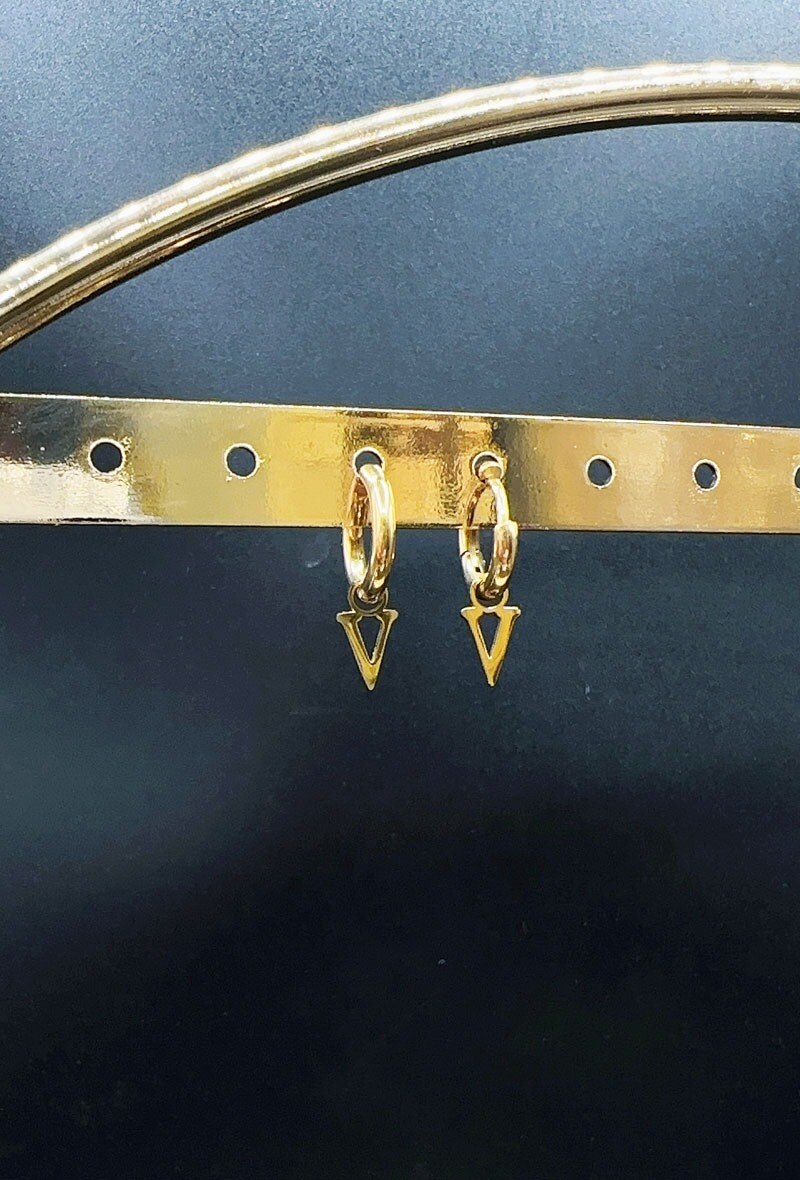 Großhändler Emily - Kleine Creolen aus Edelstahl