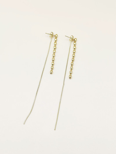 Mayorista Emily - Pendientes largos de acero inoxidable dorado Mayorista Emily - Pendientes largos de acero inoxidable dorado