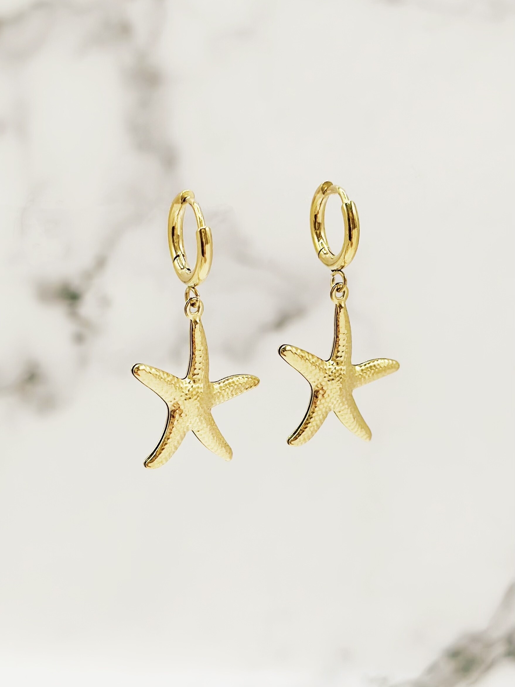 Wholesaler Emily - Stainless steel earrings Sea Star