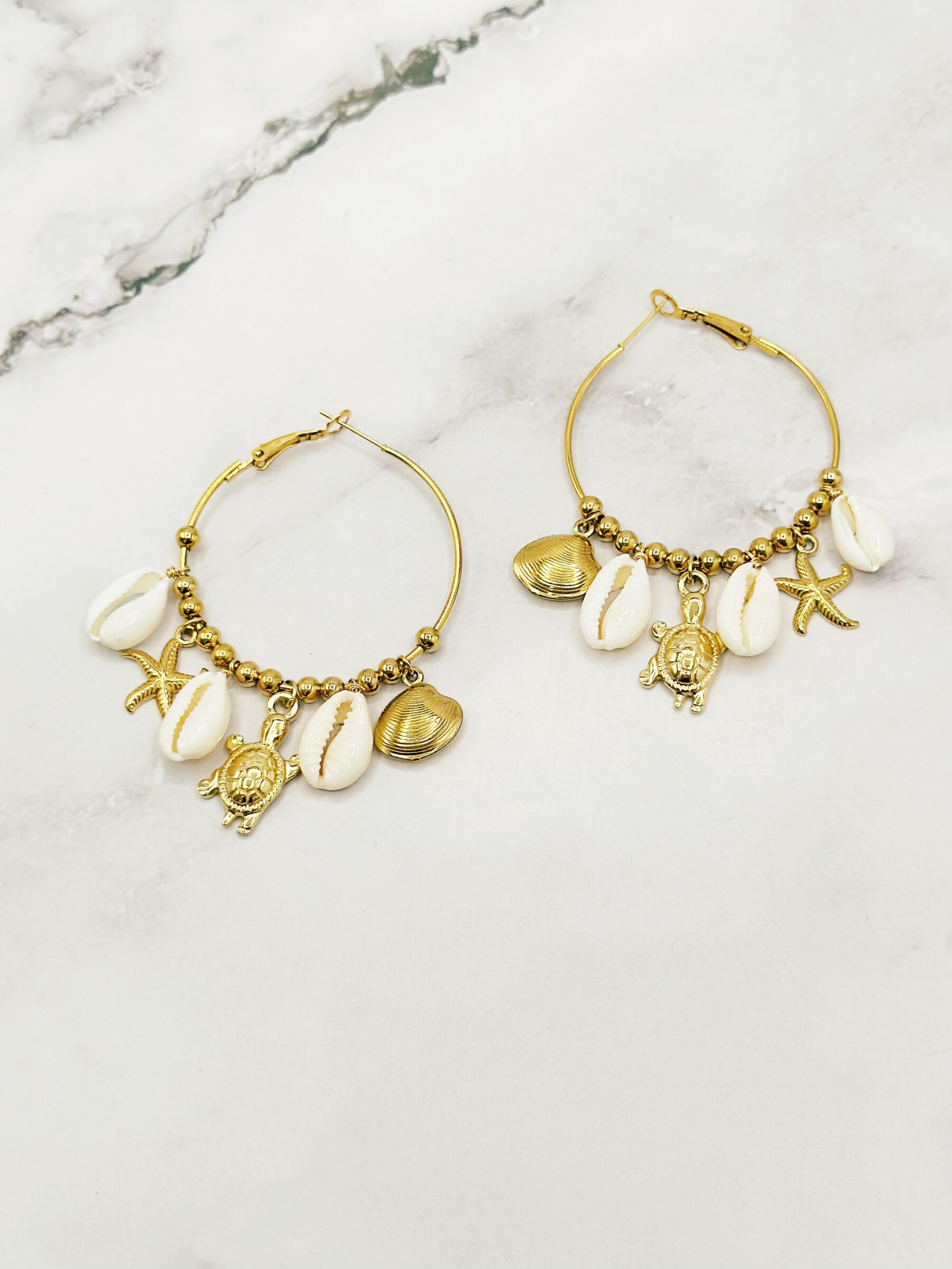 Wholesaler Emily - Stainless steel earrings CHarms