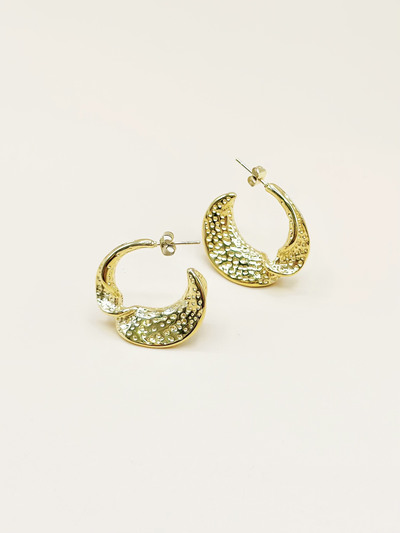 Mayorista Emily - Aros de acero inoxidable dorado 3cm Mayorista Emily - Aros de acero inoxidable dorado 3cm