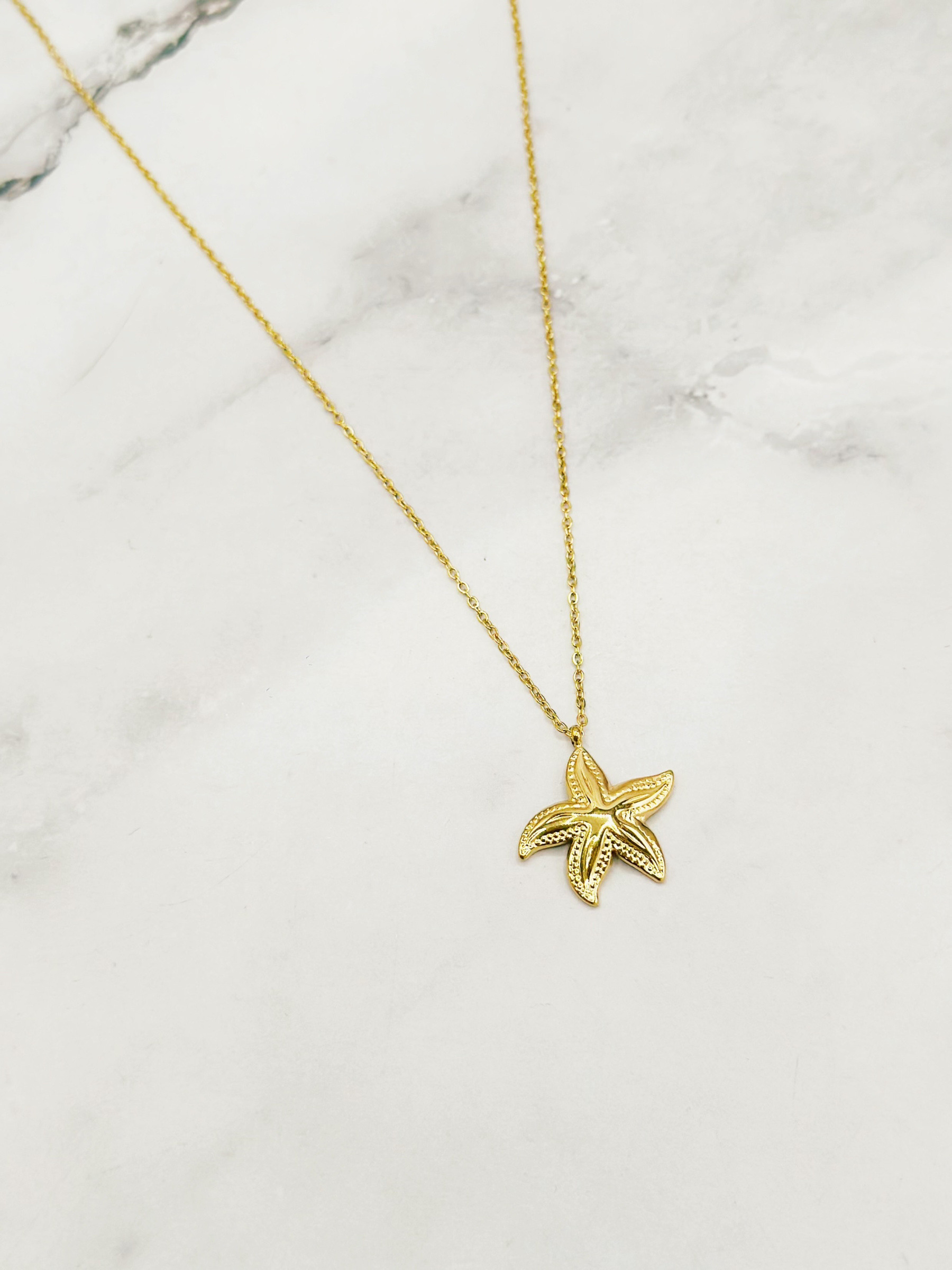 Mayorista Emily - Collar ajustable de acero inoxidable Estrella de Mar