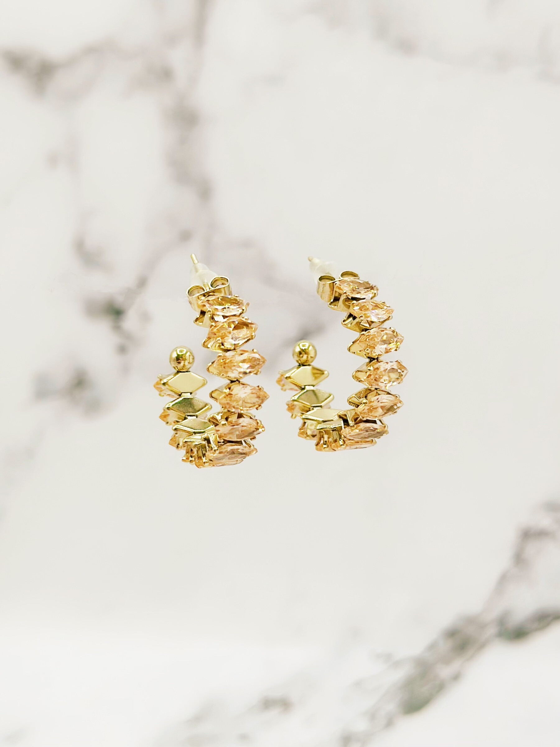 Wholesaler Emily - Creole stainless steel earrings