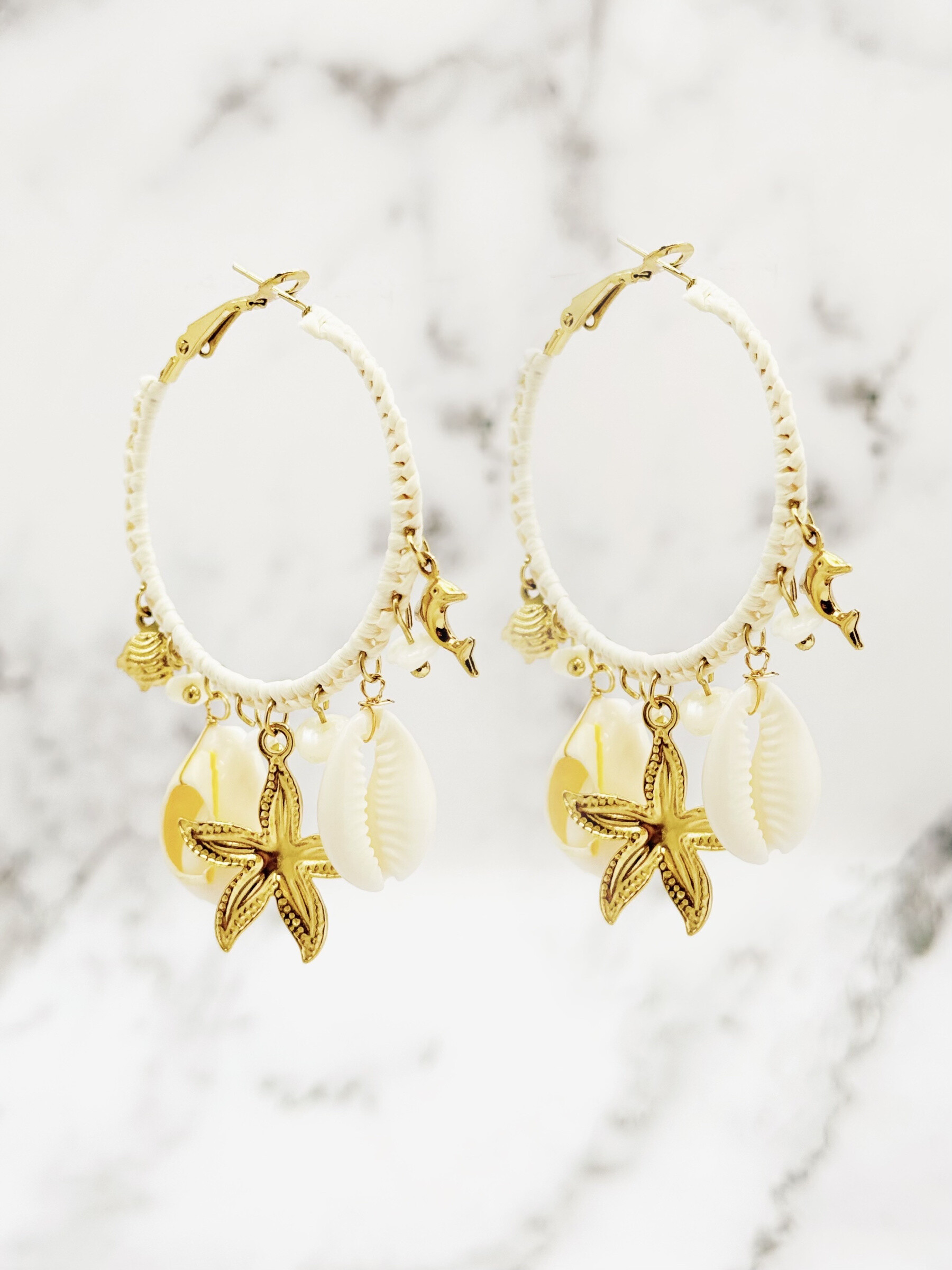Wholesaler Emily - Stainless steel earrings CHarms
