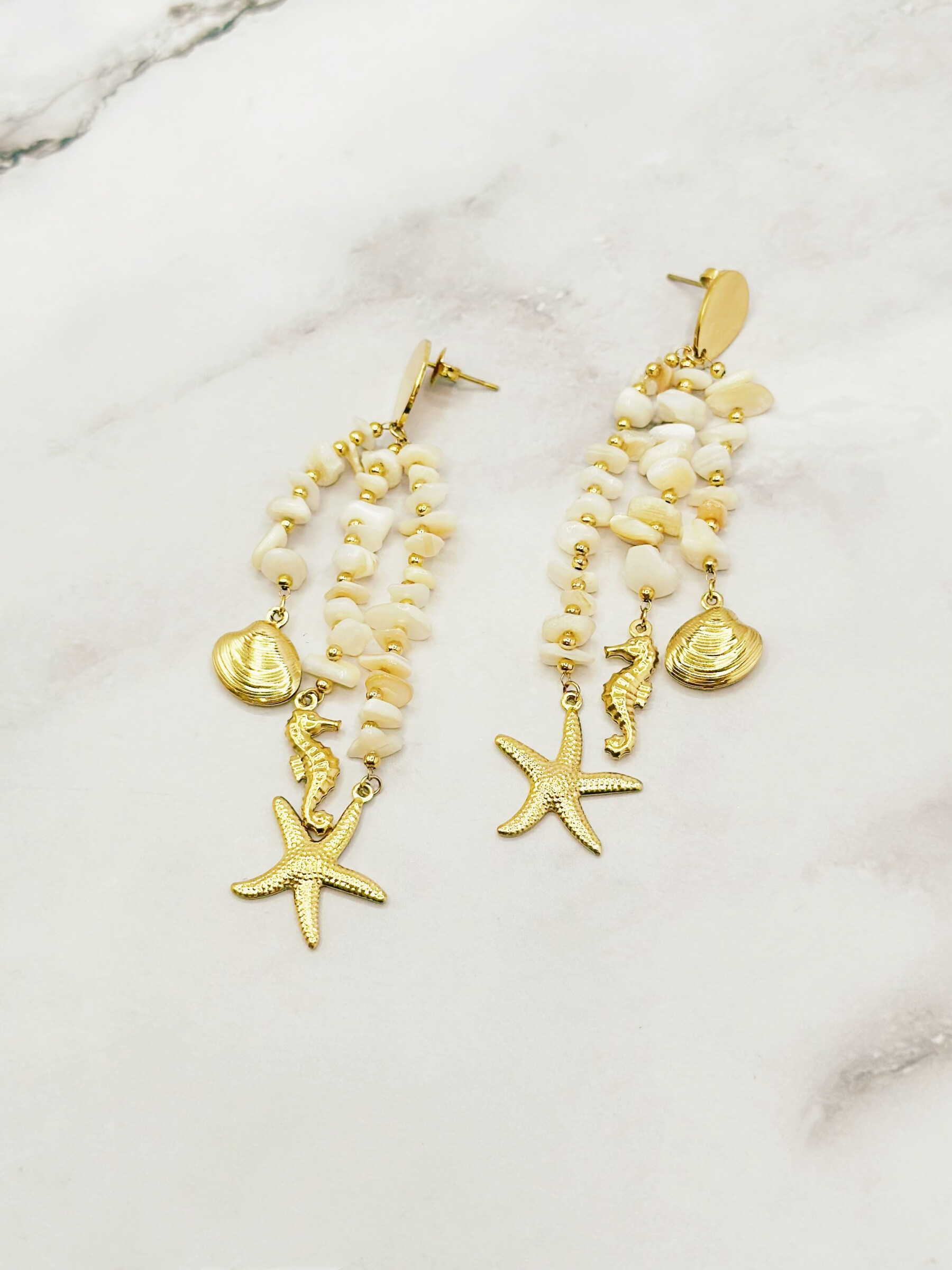 Wholesaler Emily - Stainless steel earrings CHarms