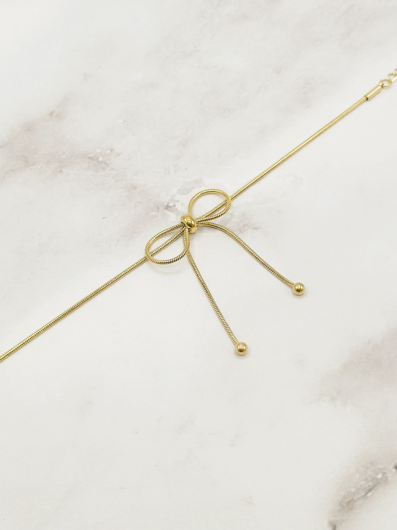 Mayorista Emily - Pulsera de acero inoxidable Nudo Dorado