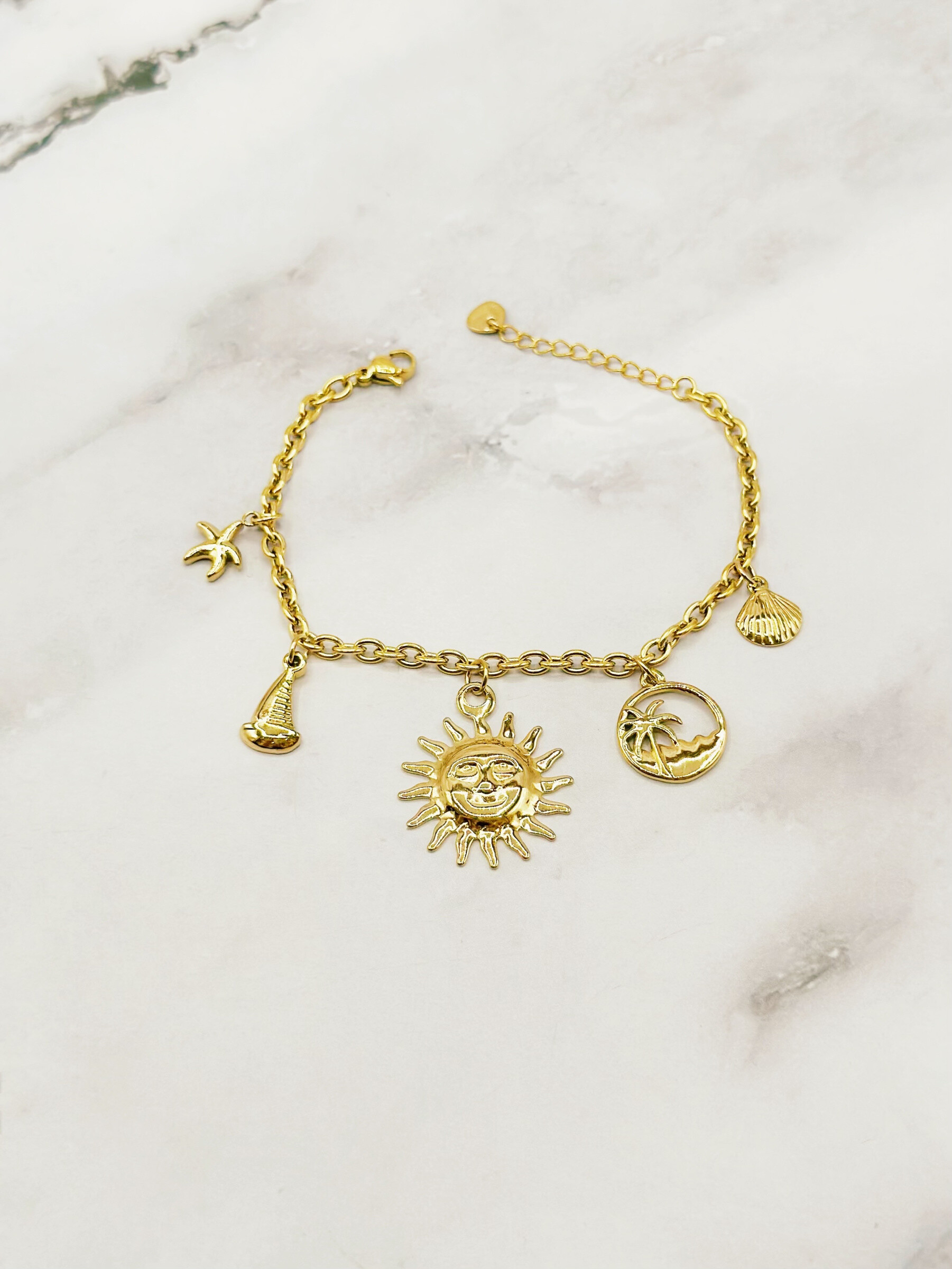 Wholesaler Emily - Adjustable stainless steel bracelet Charms