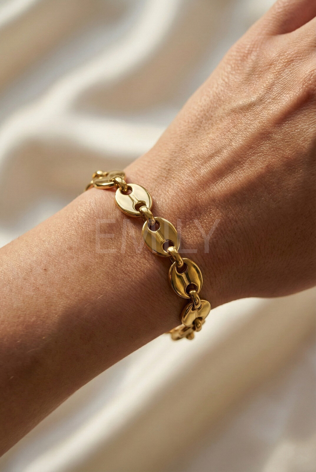 Mayorista Emily - Pulsera ajustable de acero inoxidable