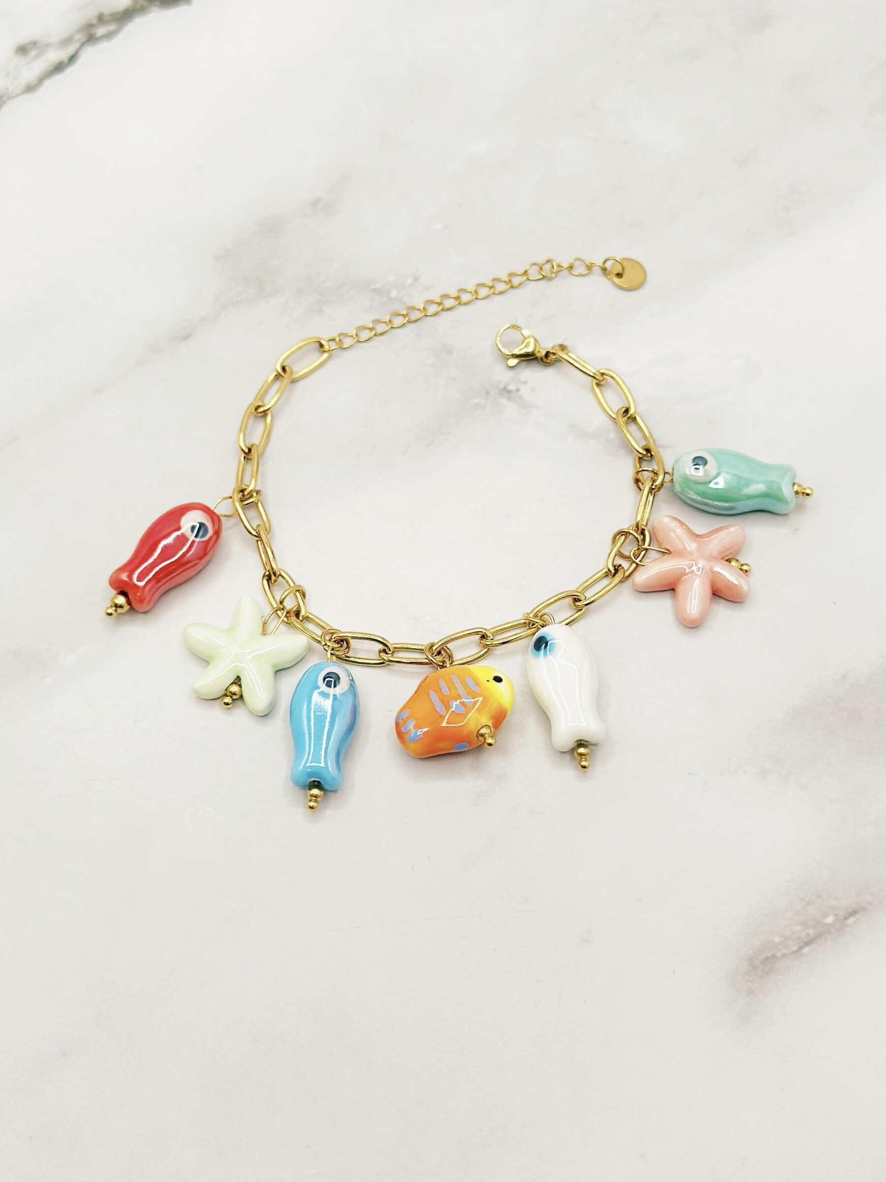 Wholesaler Emily - Adjustable stainless steel bracelet Charms