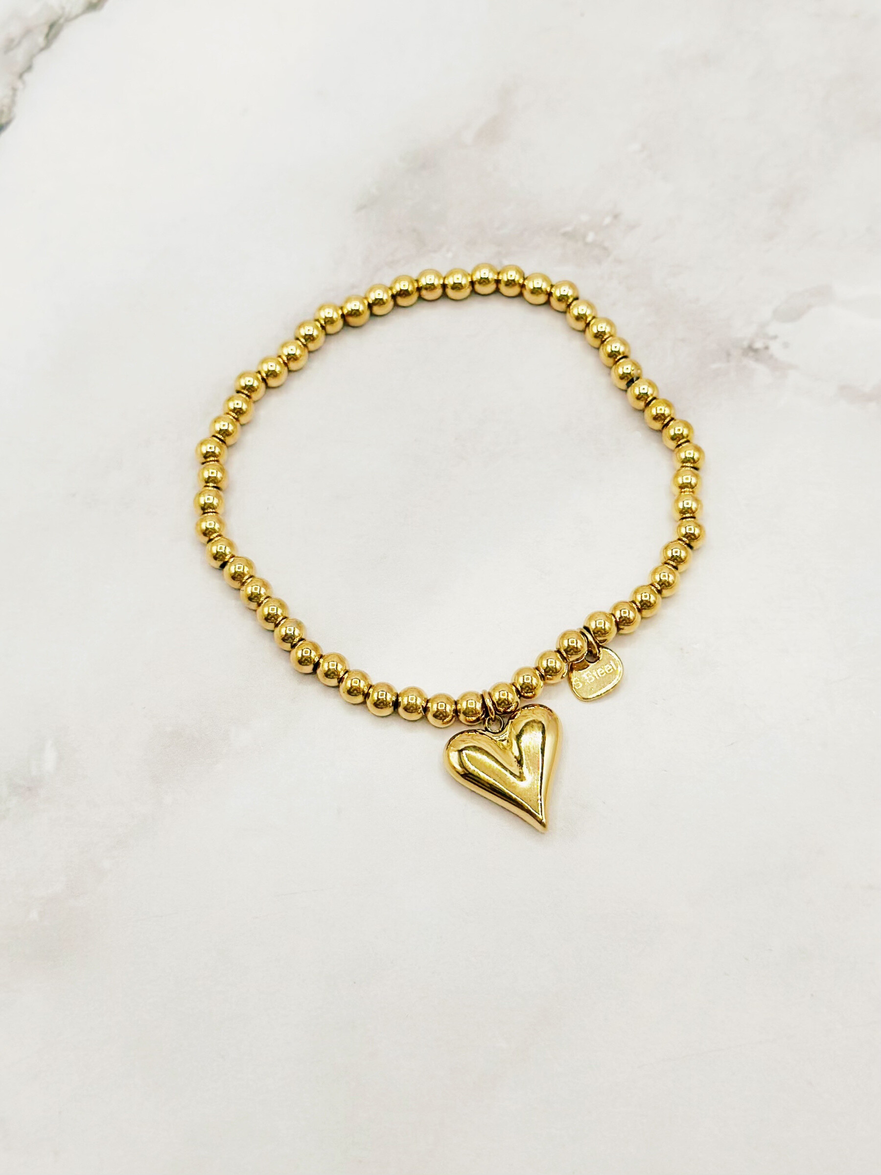 Grossista Emily - Bracciale in acciaio inossidabile regolabile con charms