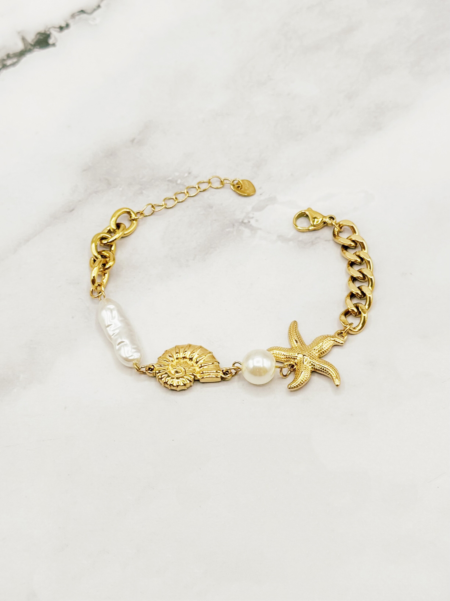 Mayorista Emily - Collar ajustable de acero Conchas